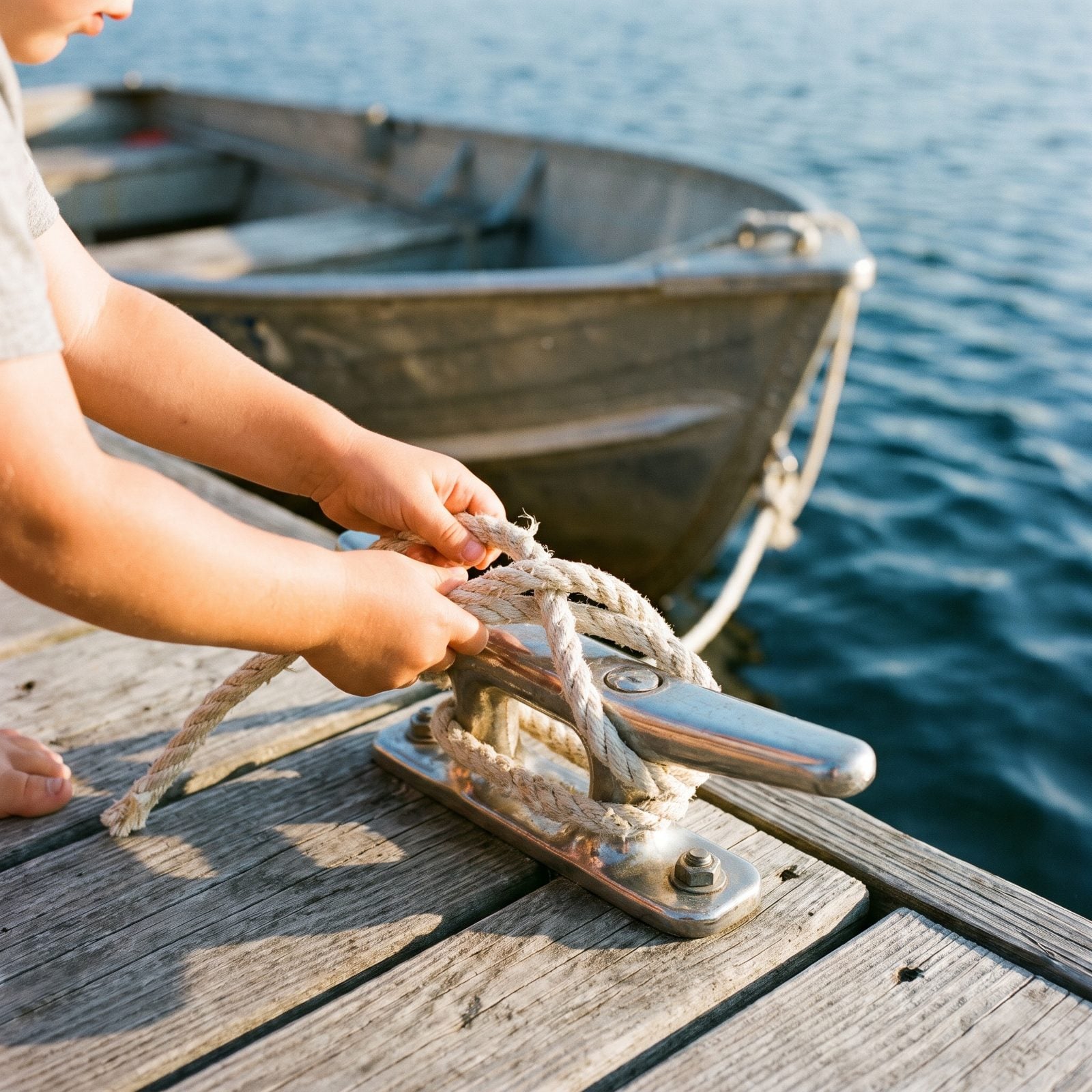 Learning to Tie a Cleat Hitch Before You Could Tie Your Shoes