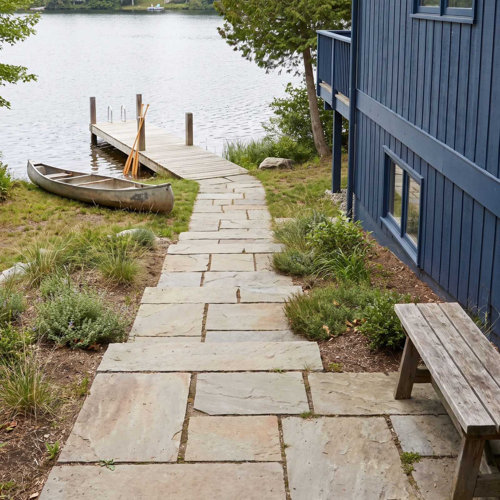 A Level Route From the House to the Shore