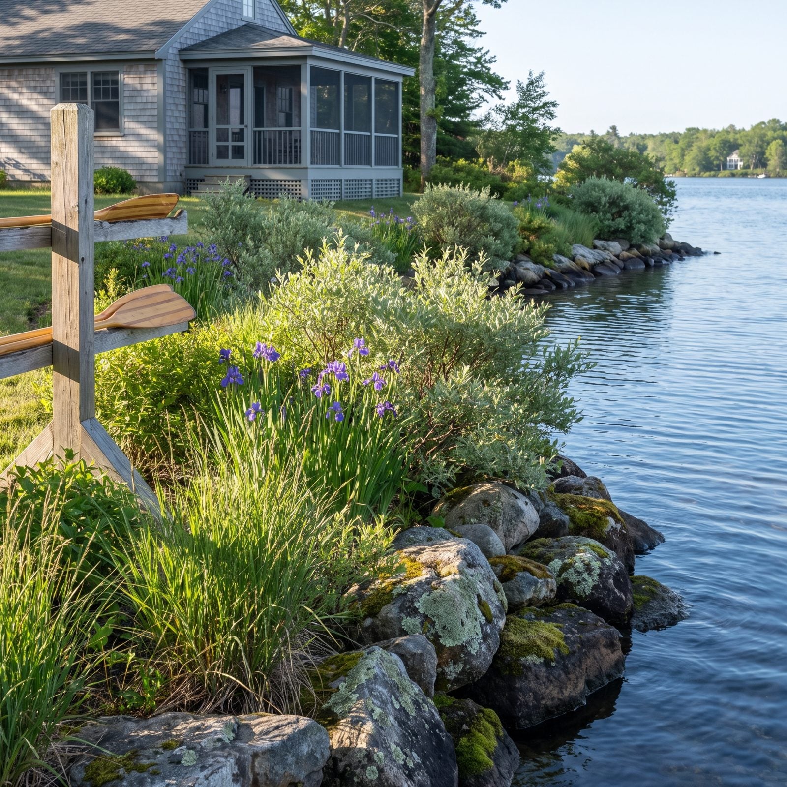 A Living Shoreline With Native Plants