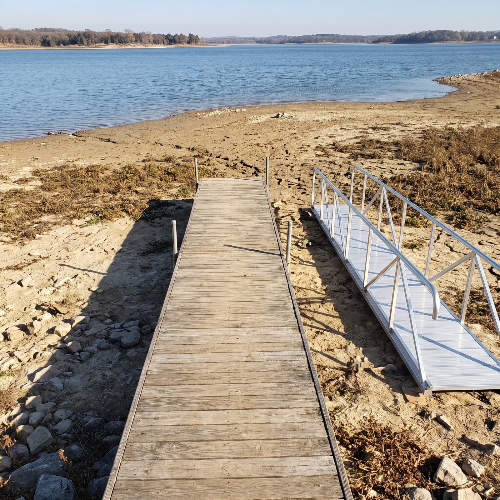 Longer Gangways and Dock Extensions When Water Levels Drop