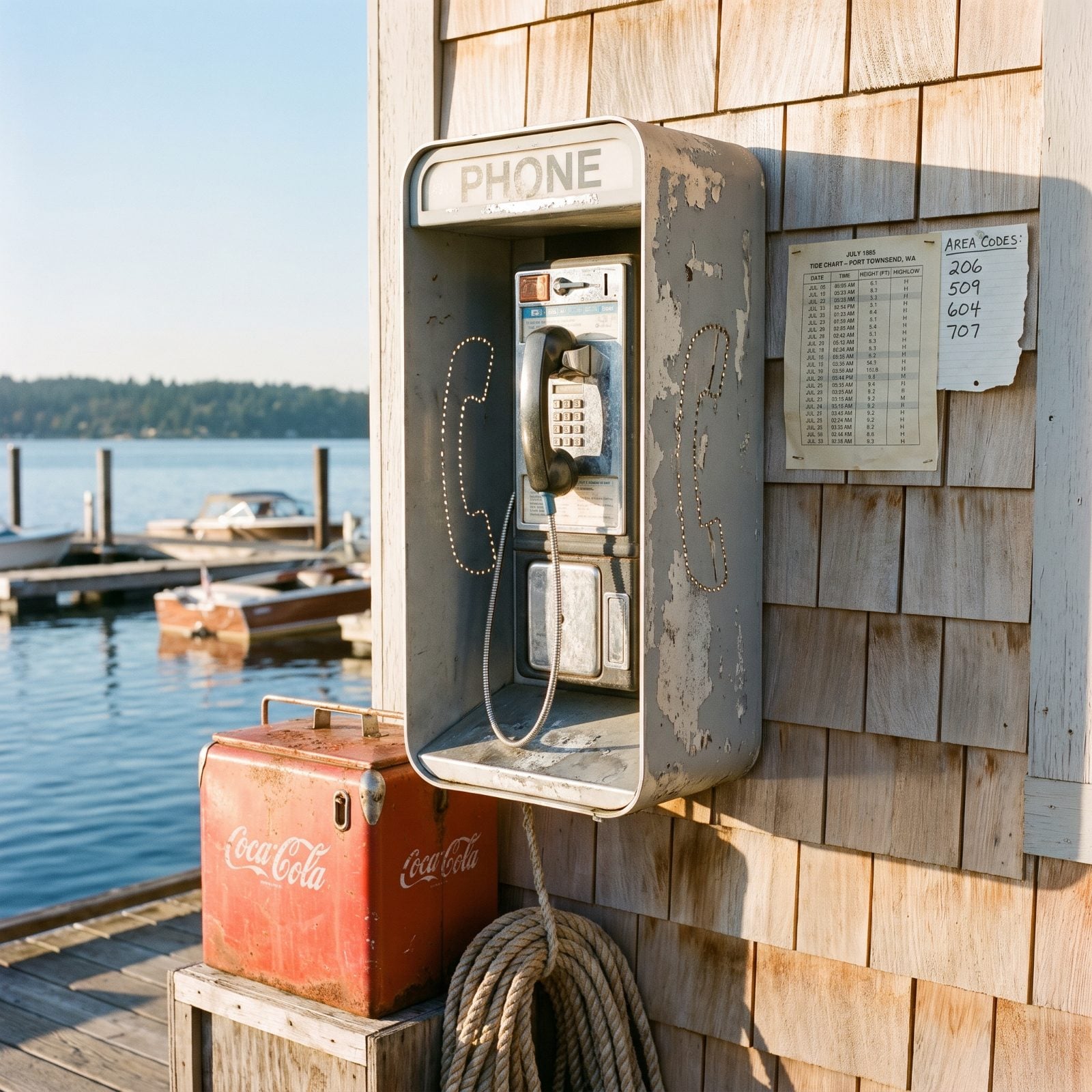 The Marina Pay Phone for Calling Home