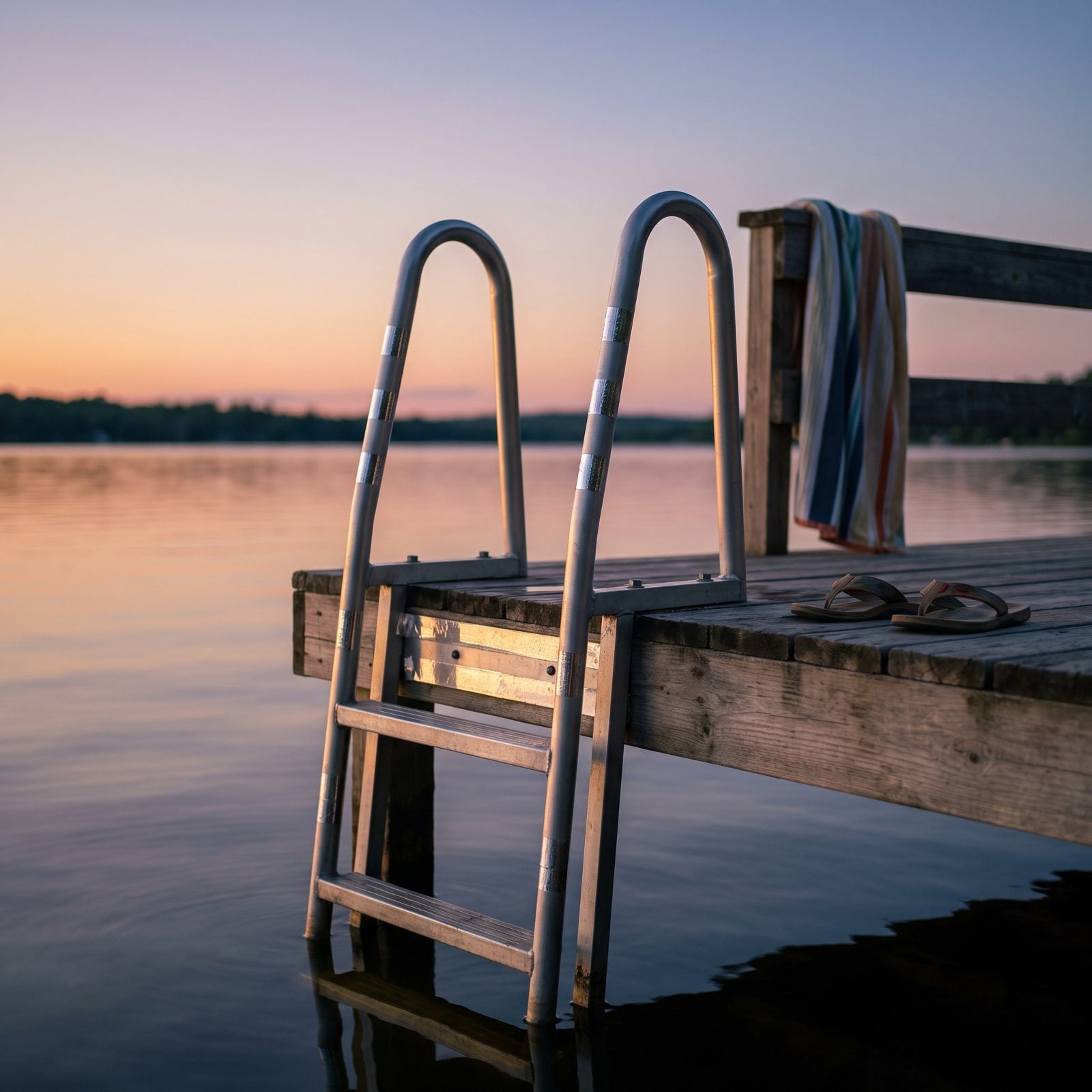 Mark the Dock Ladder With Reflective Tape