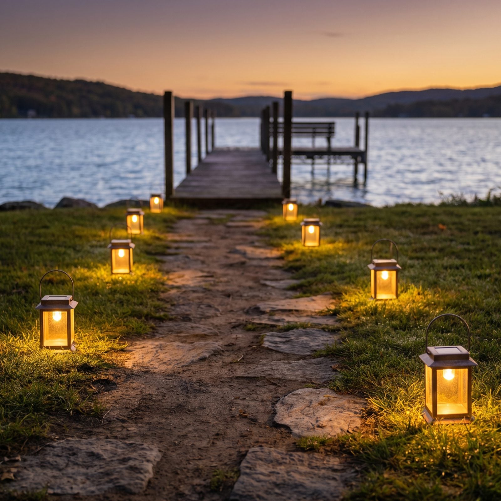 Mark the Shore Path With Low Amber Lanterns