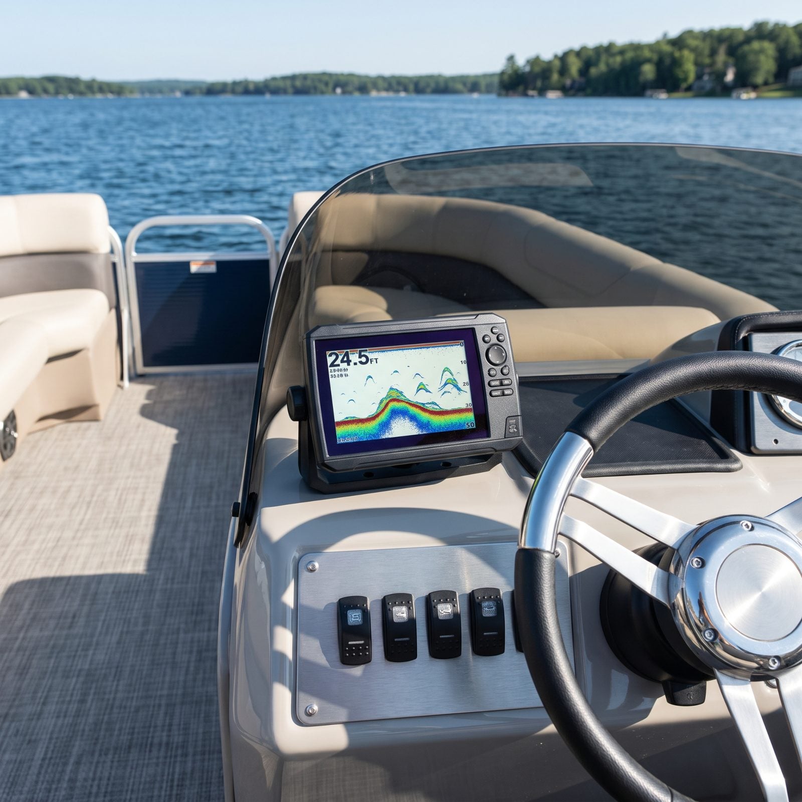 Mount a Fish Finder at the Helm