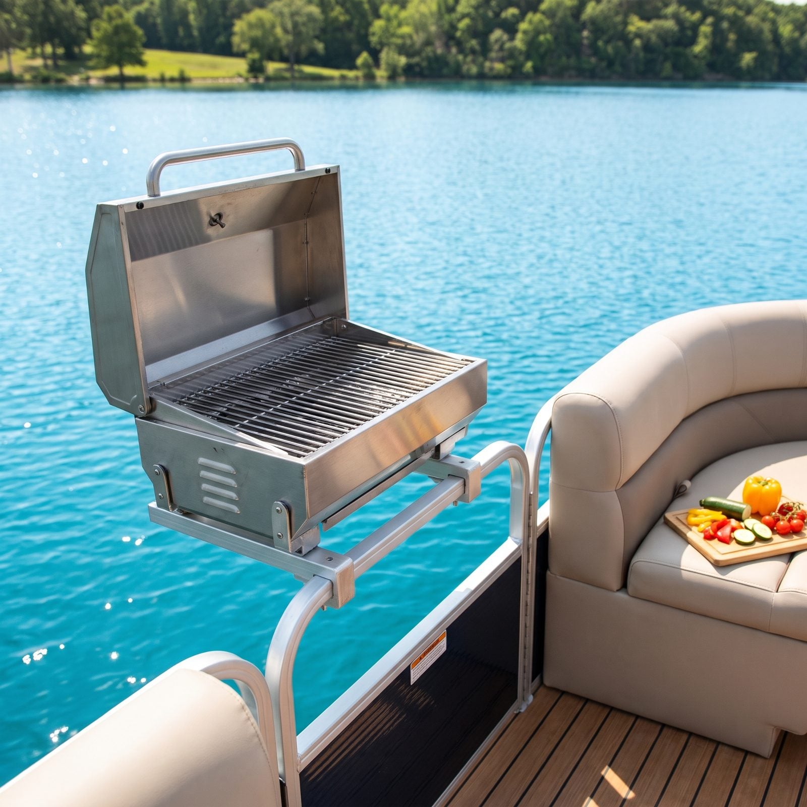 Mount a Propane Grill Right on the Rail