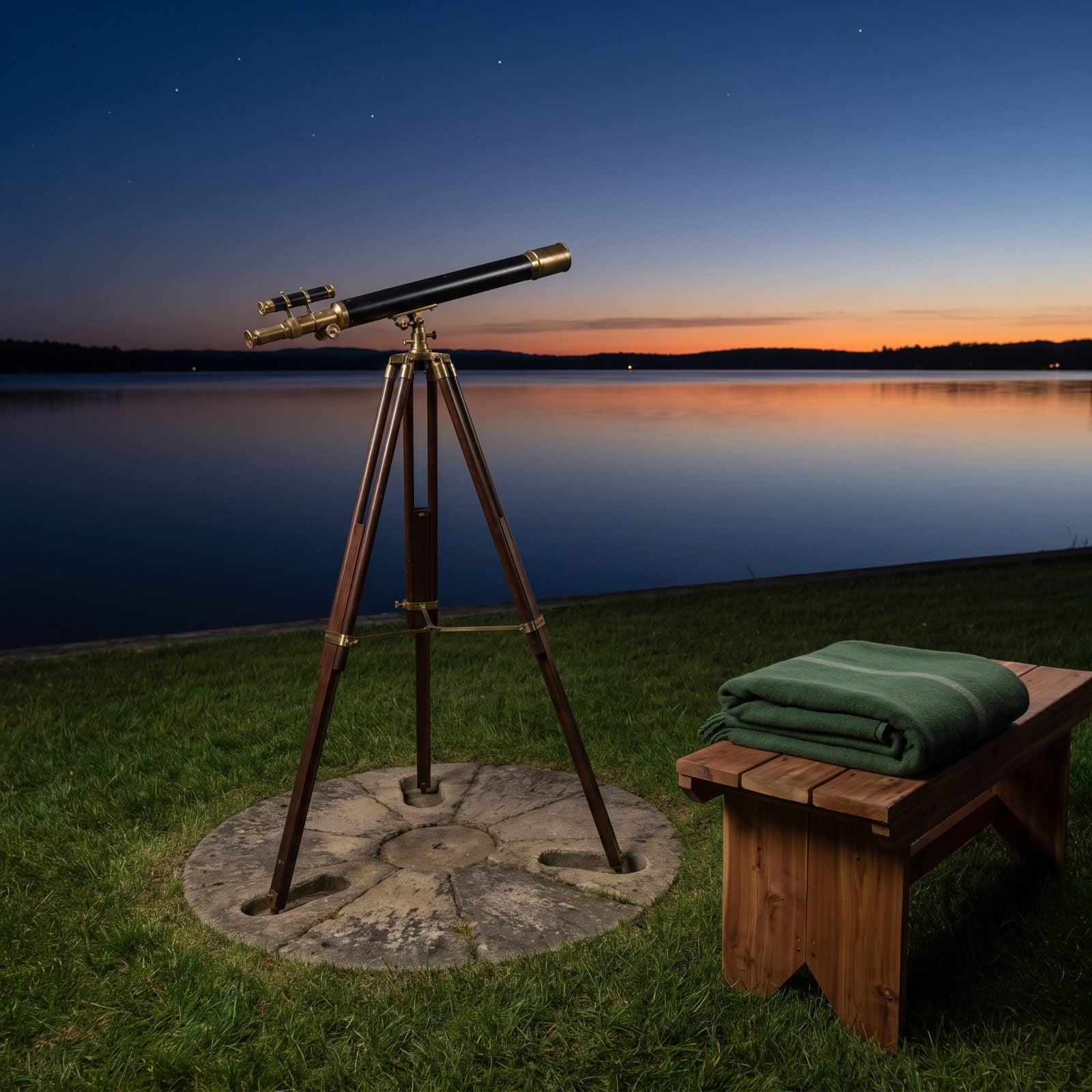 Mount a Telescope on a Marked Stargazing Spot
