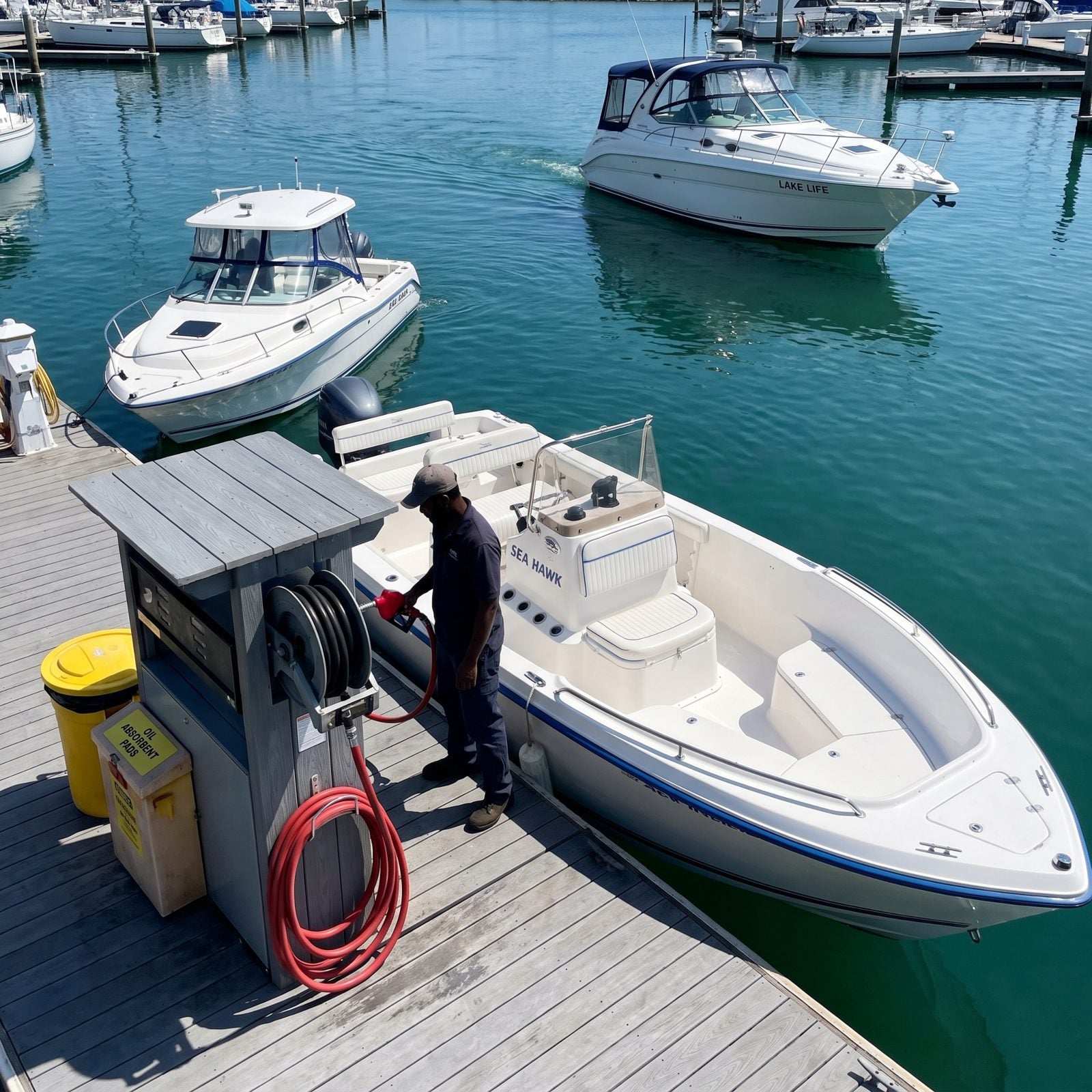 Move Away From the Fuel Dock as Soon as Fueling Is Complete