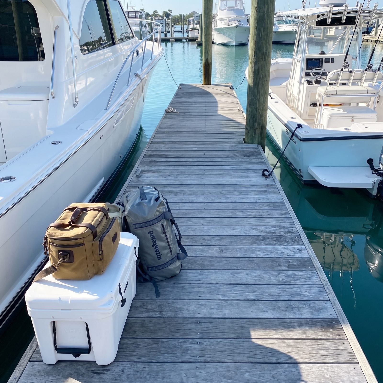 Move Coolers, Tackle and Luggage Off the Walkway