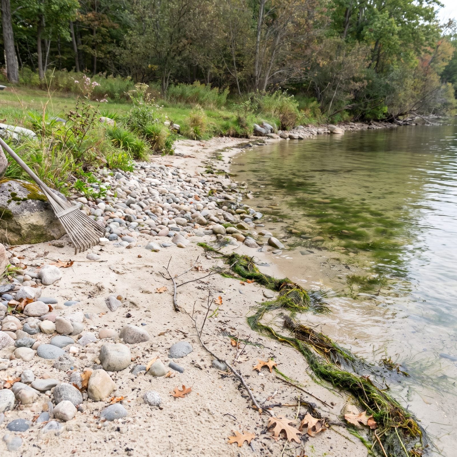 A Natural Pebble or Sand Beach