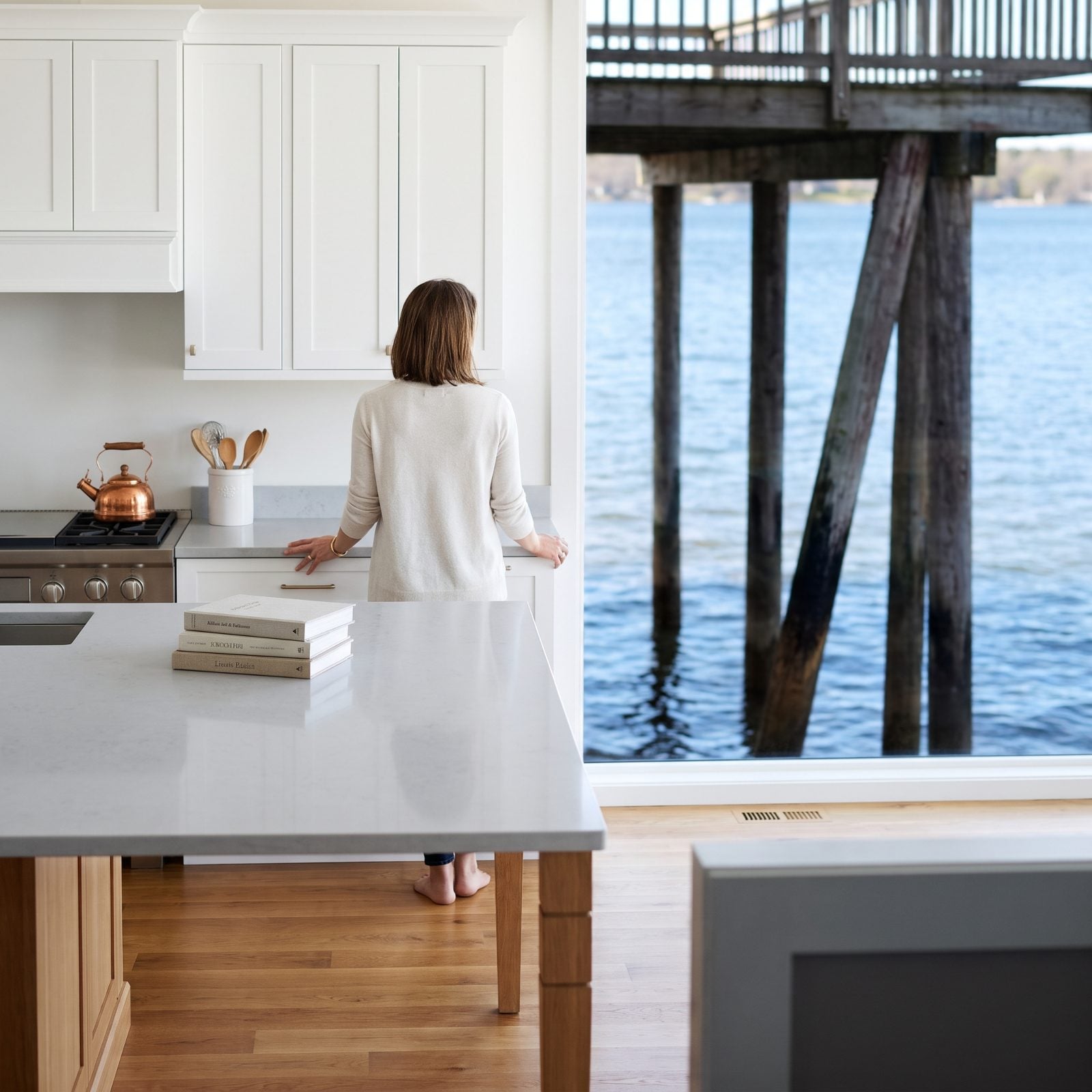 New Cabinets Distract You From the Pilings Underneath
