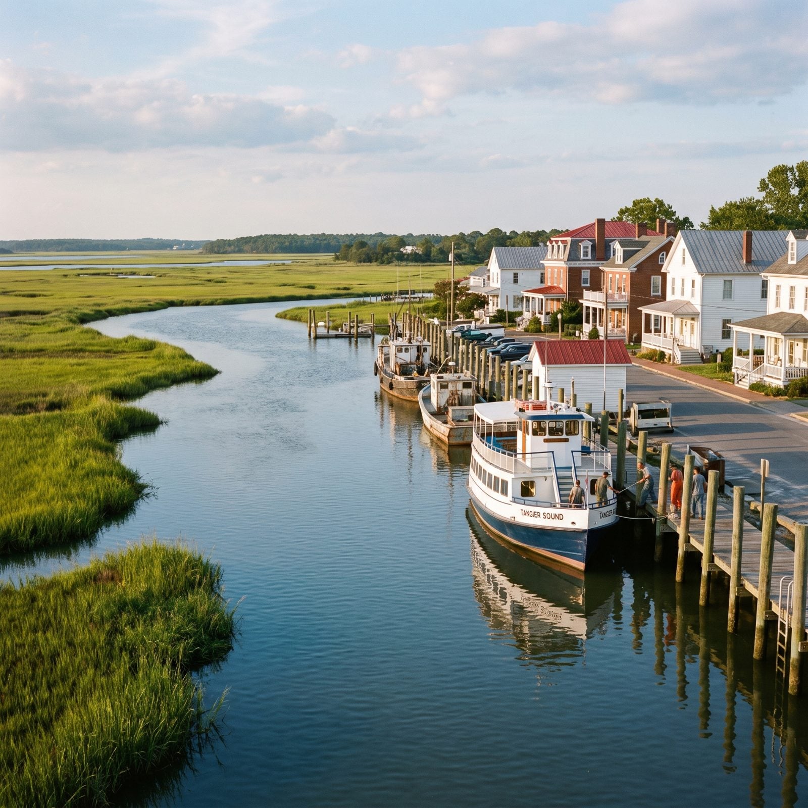Onancock, Virginia, A Creekside Wharf Links the Eastern Shore to Tangier Sound