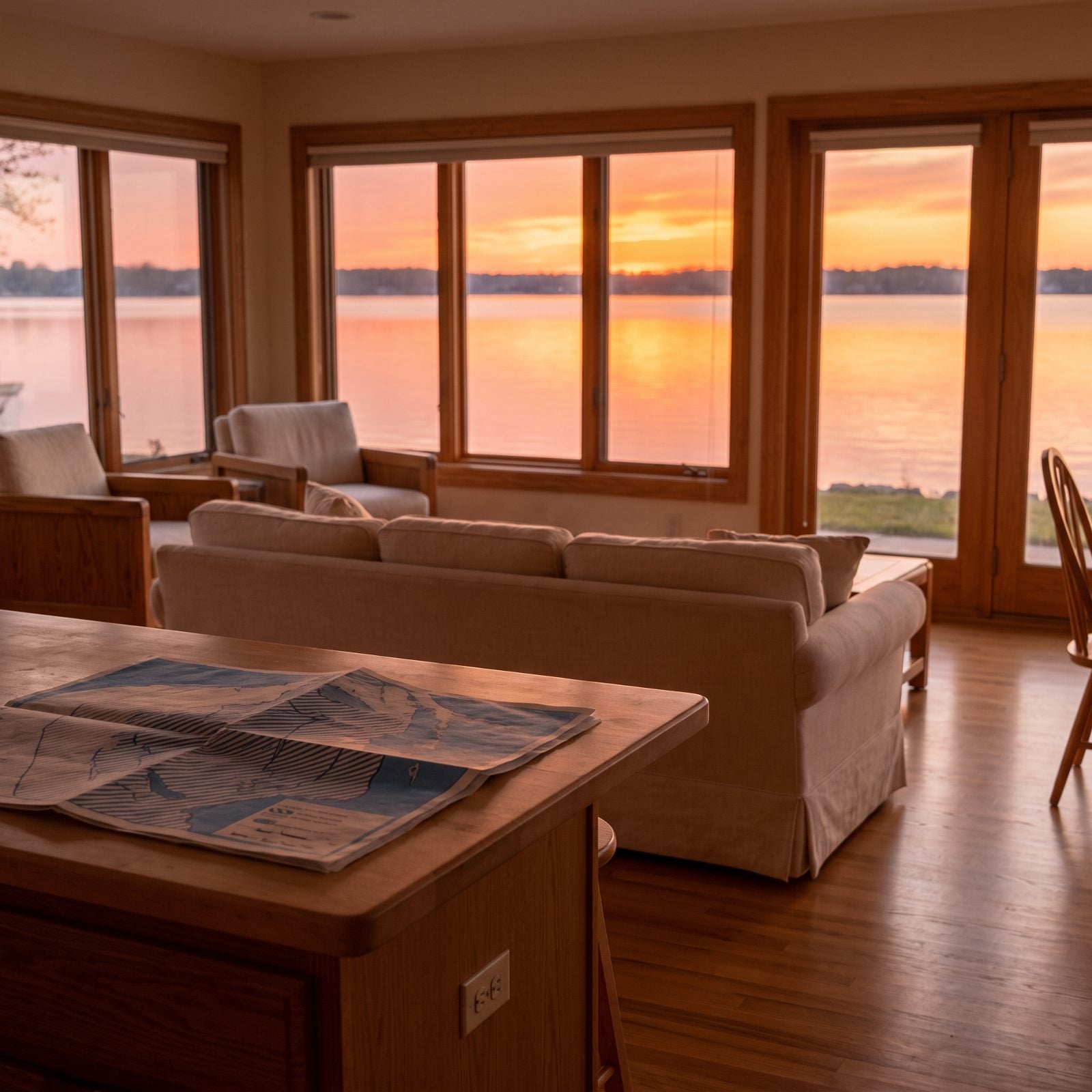 One Sunset Makes the Flood Map Feel Overdramatic