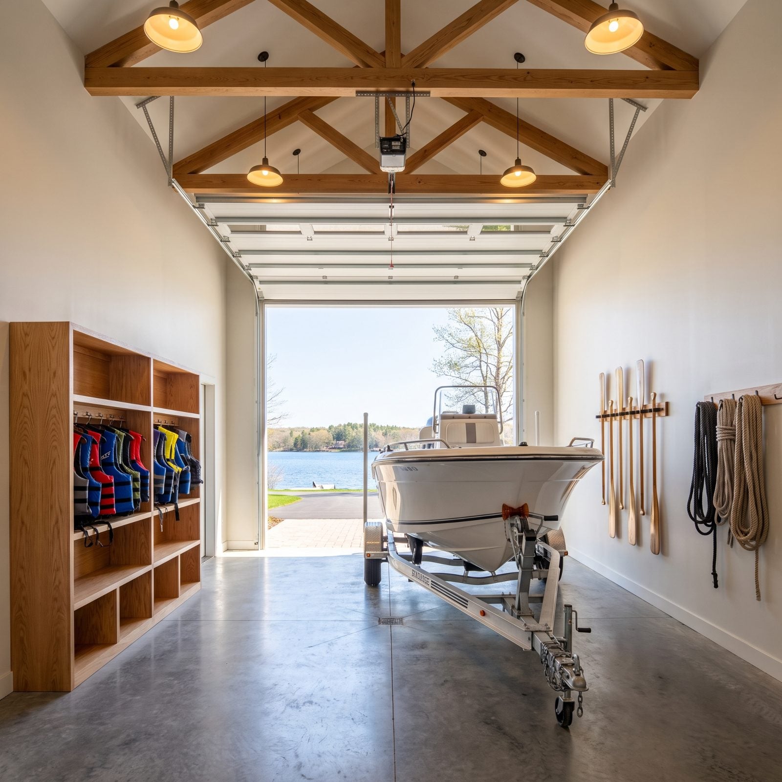 An Oversized Garage for Boats and Trailers