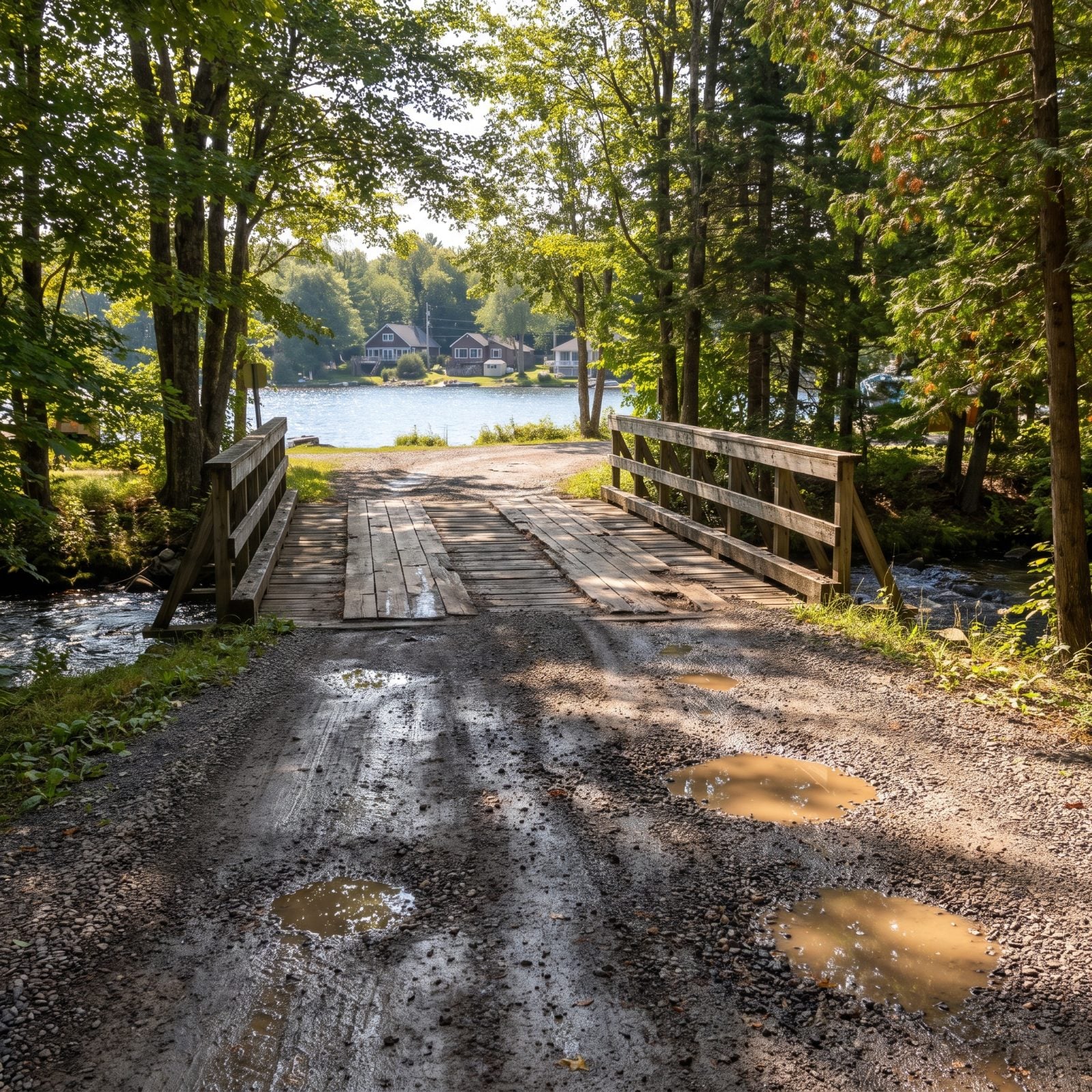 Private Road and Bridge Maintenance Shared by Waterfront Owners