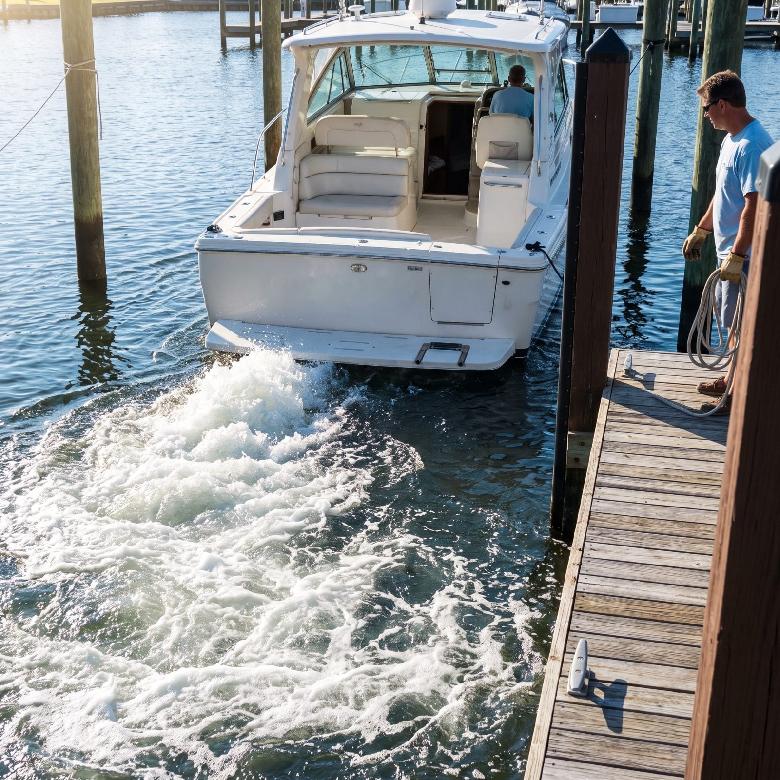 Prop Walk Pulls the Stern Sideways in Reverse