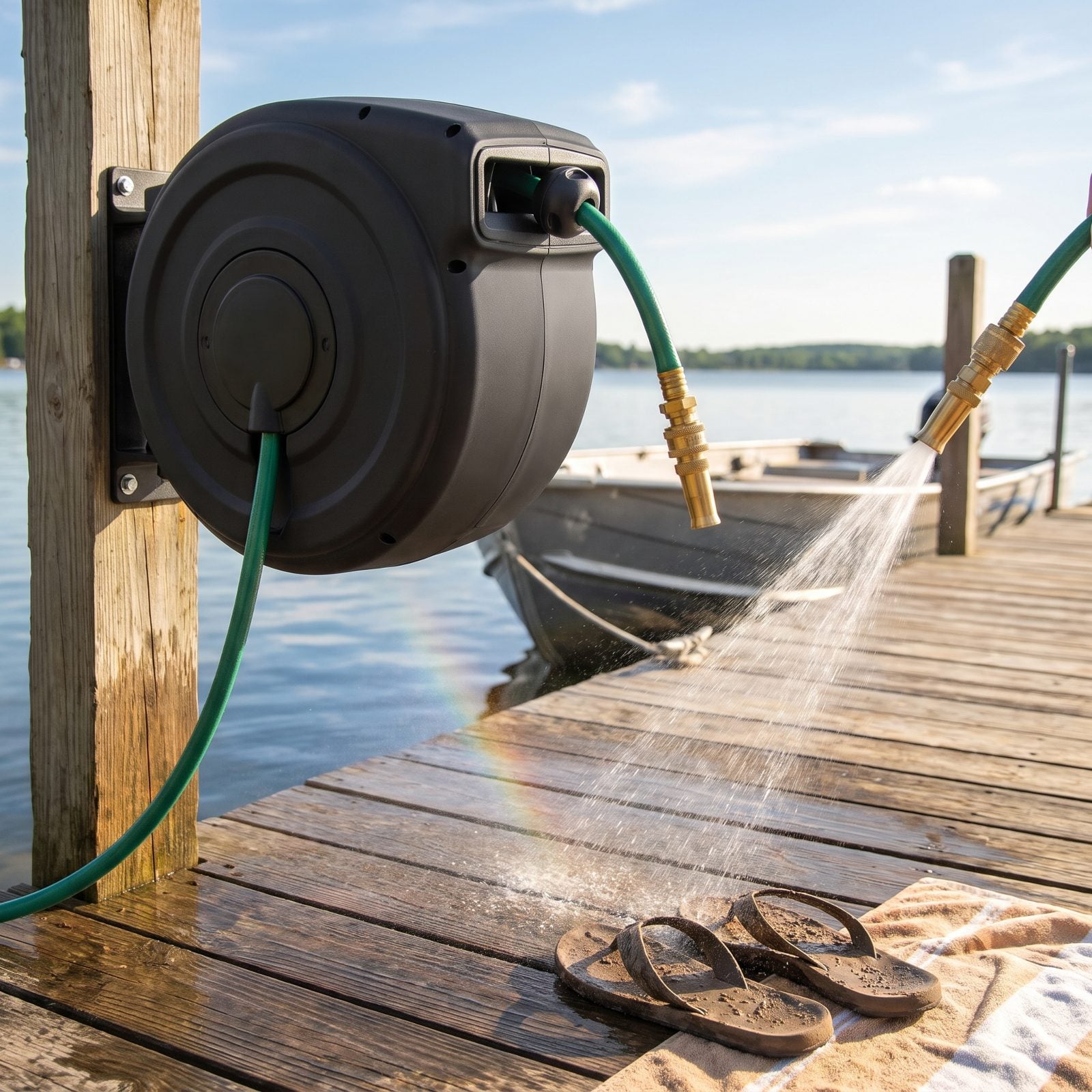 A Quick-Connect Sprayer on a Retractable Hose Reel