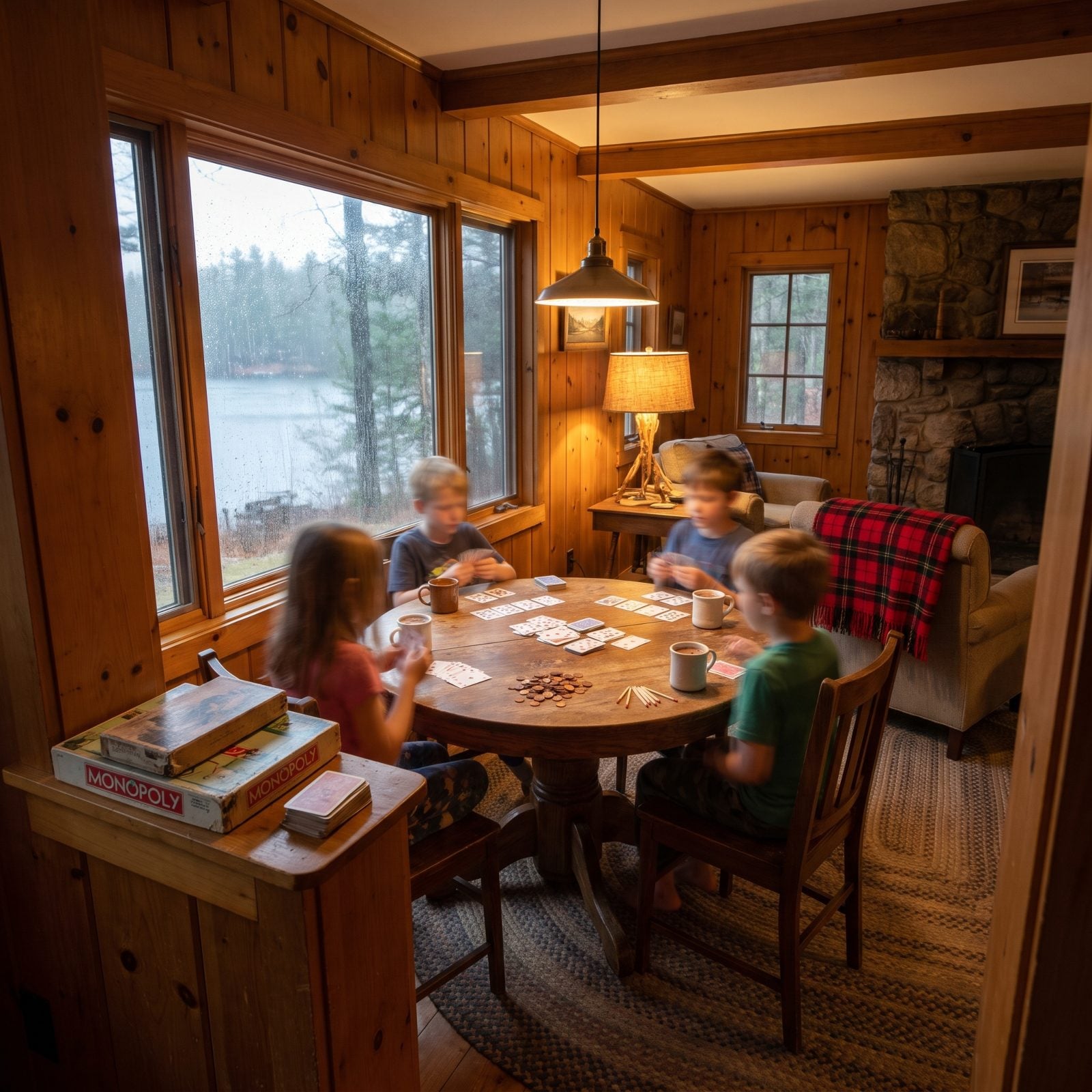 Rainy days that turned into marathon card games with every cousin