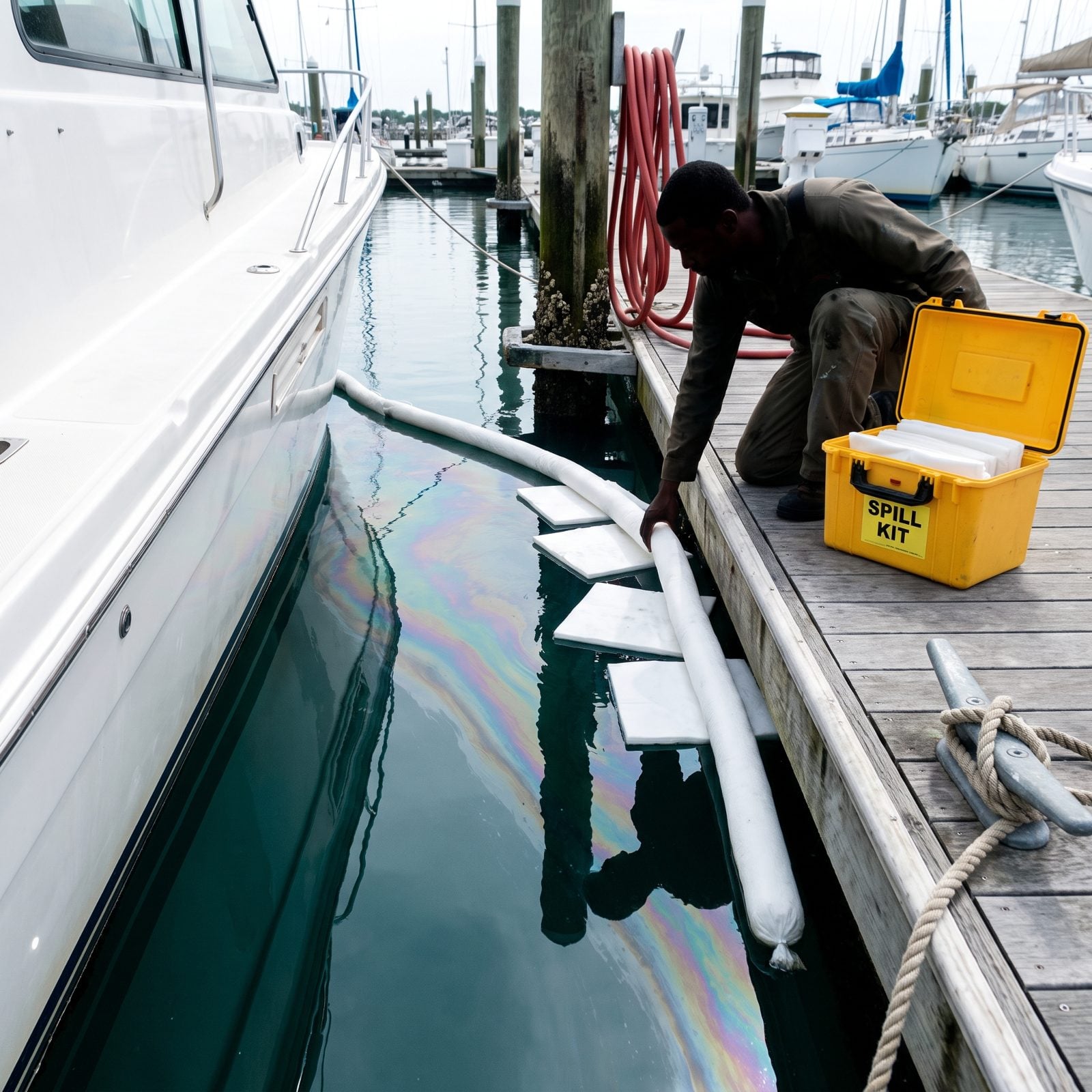 Report Fuel Spills Immediately and Never Apply Detergent