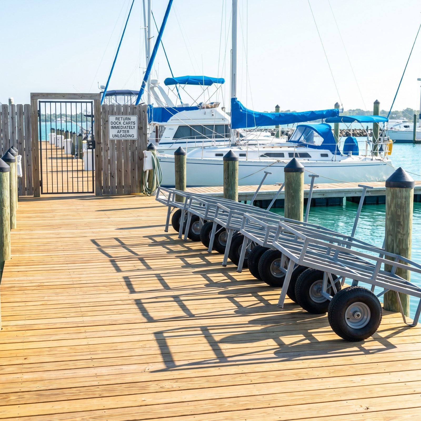 Return Dock Carts Immediately After Unloading