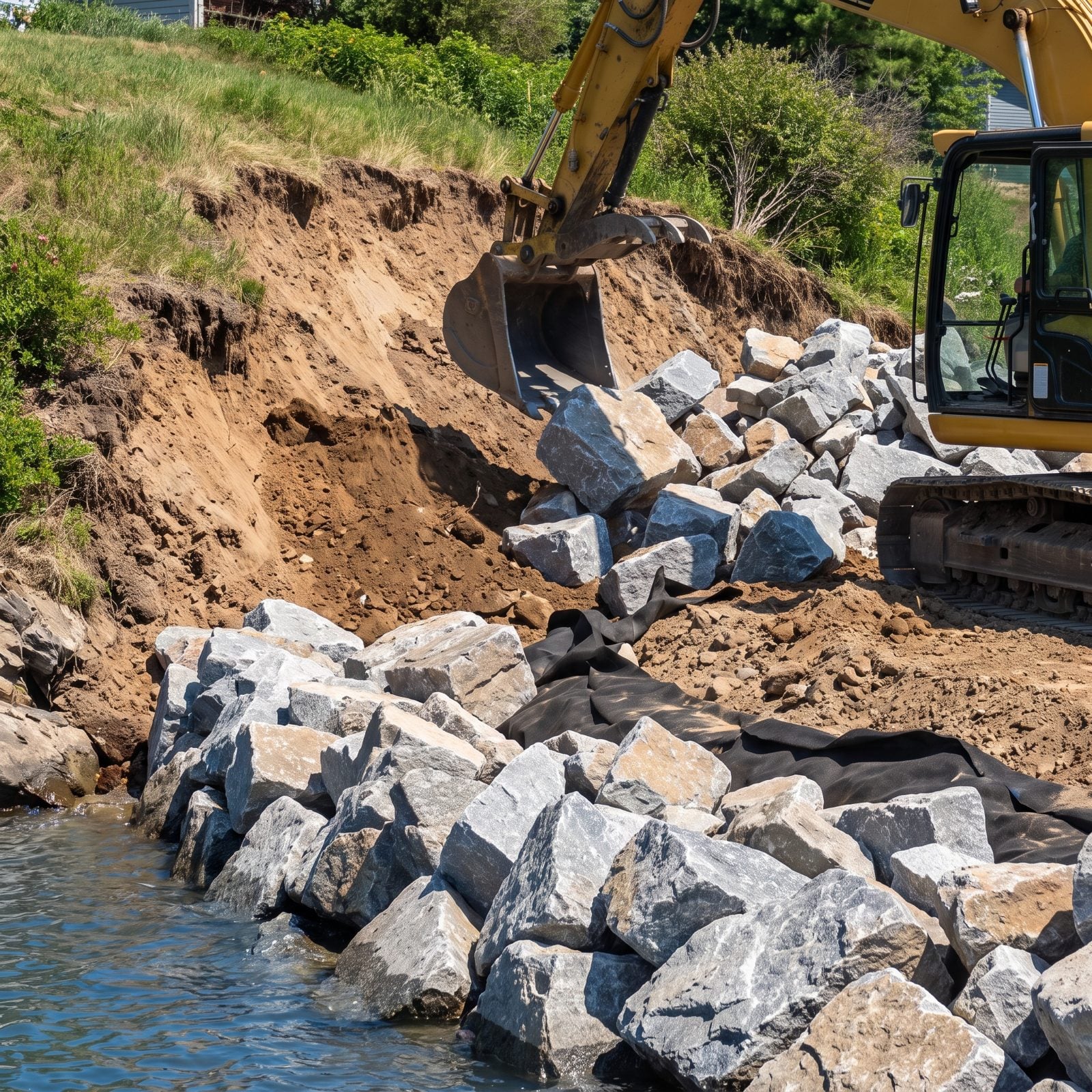 Riprap Replacement Along an Eroding Shoreline
