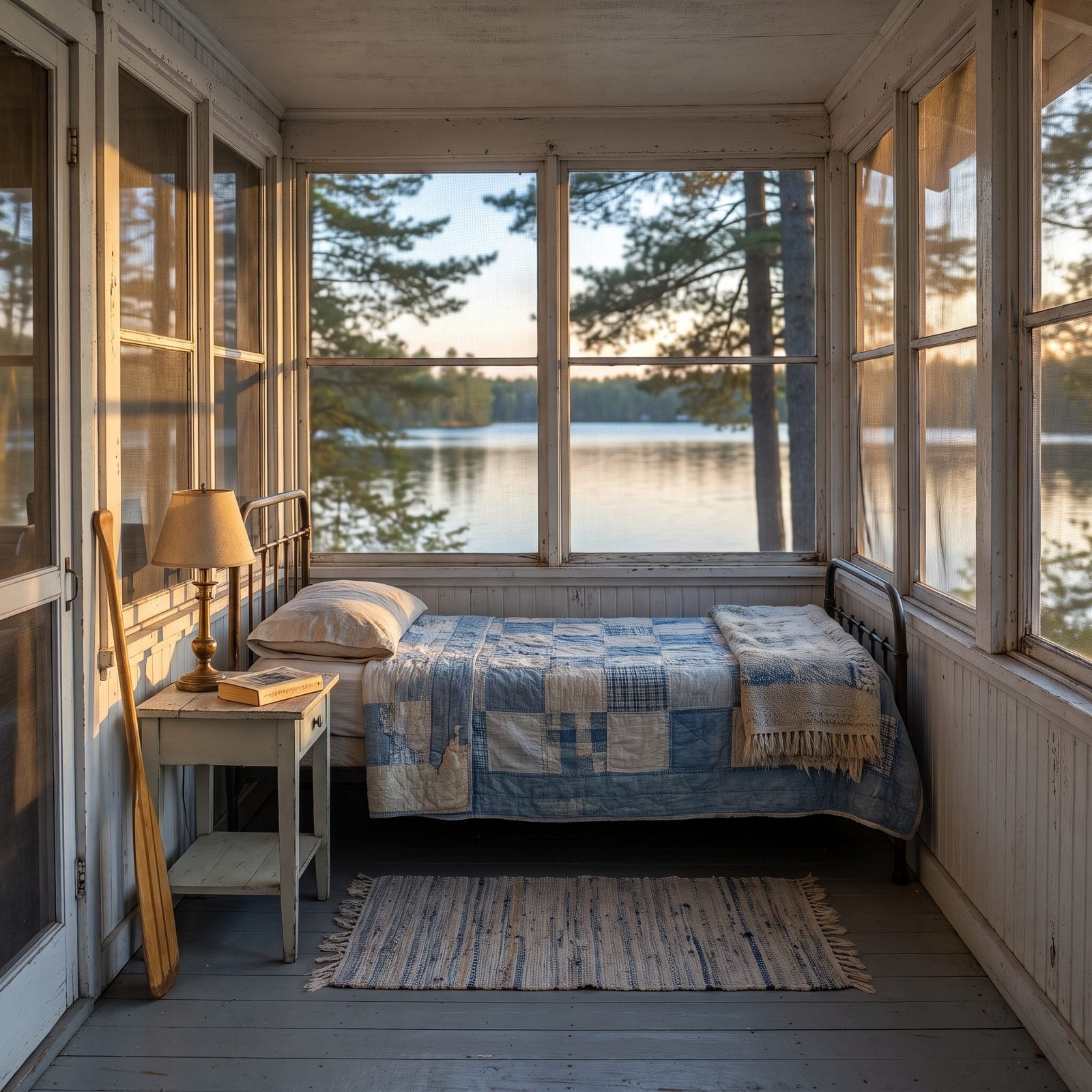 The Screened Sleeping Porch Built for Summer Nights