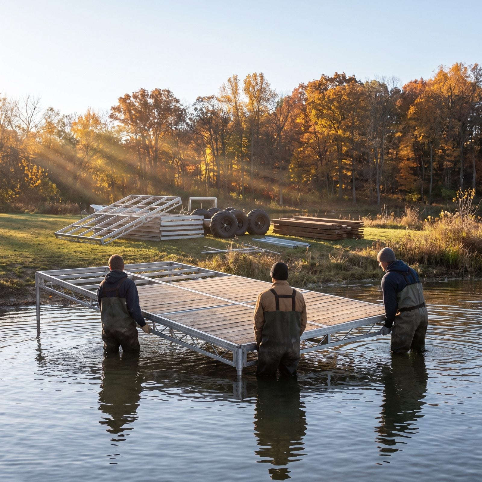 Seasonal Dock Removal and Reinstallation Before Freeze-Up