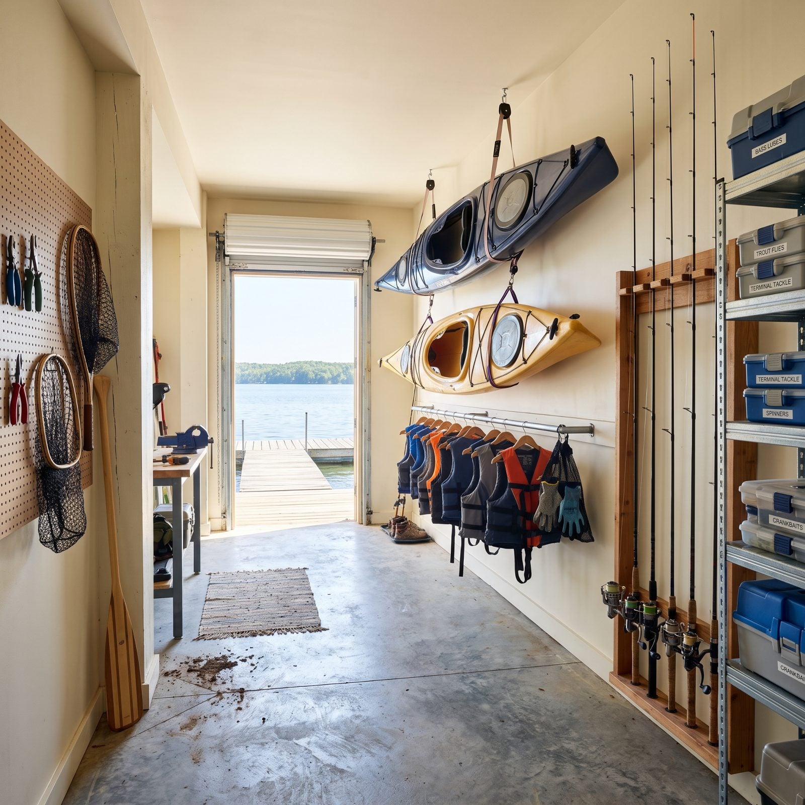 A Secure Boat and Fishing-Gear Room