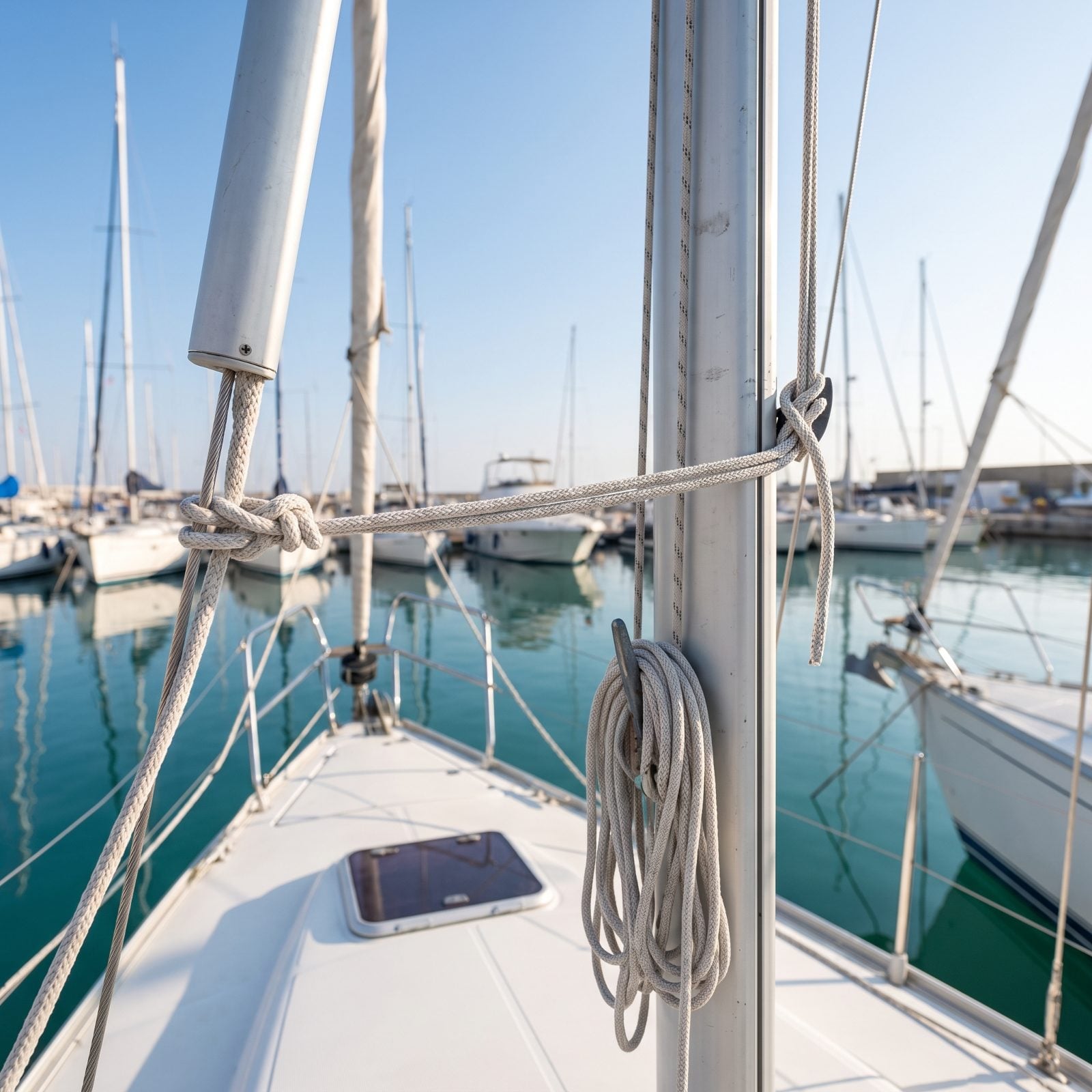 Secure Halyards Before Their Repeated Tapping Disturbs the Dock