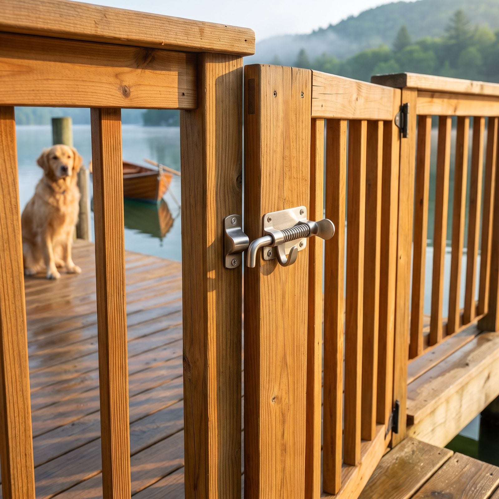 A Self-Latching Gate for Children and Pets