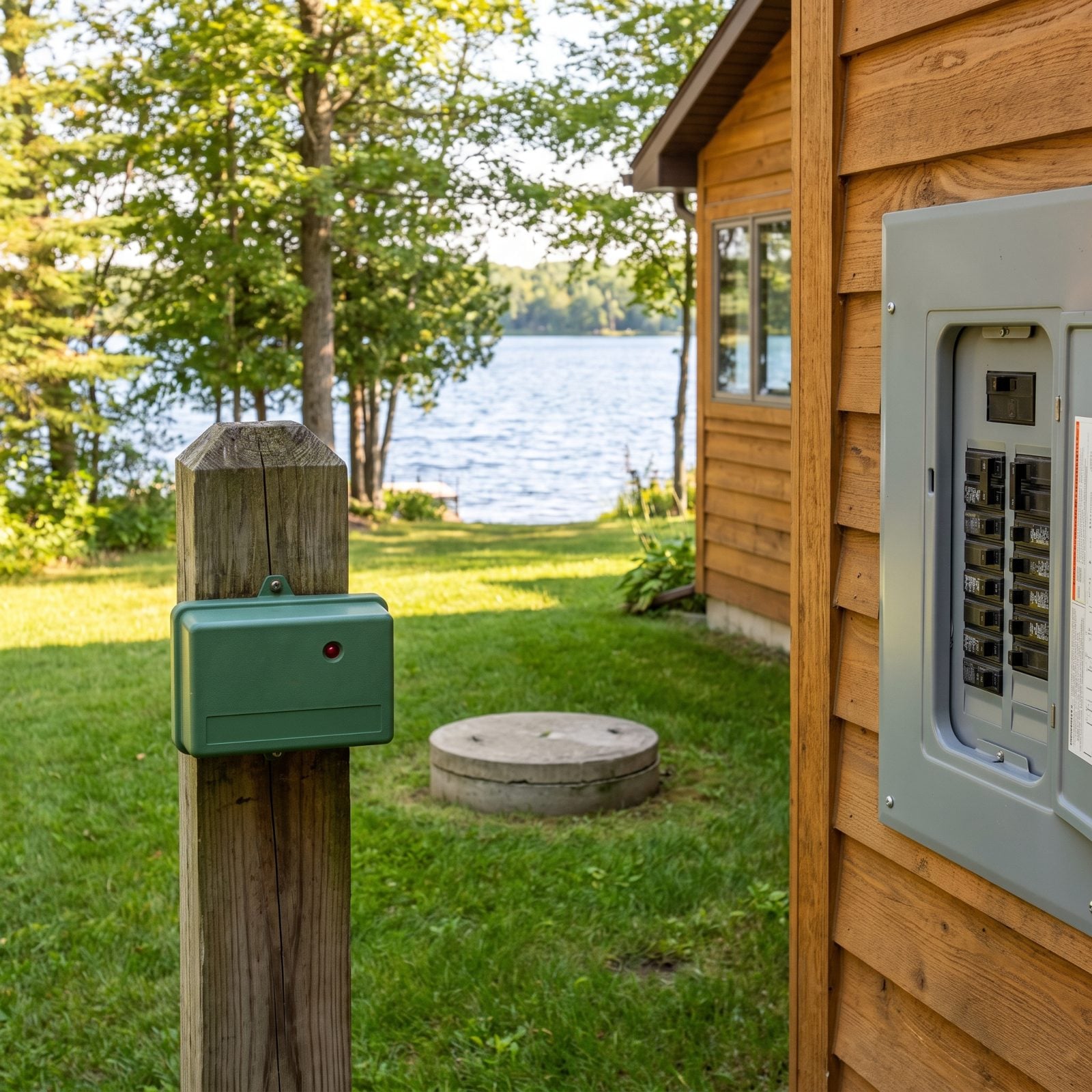 A Septic Alarm Is Just a Light Bulb When the Breaker Is Flipped Off