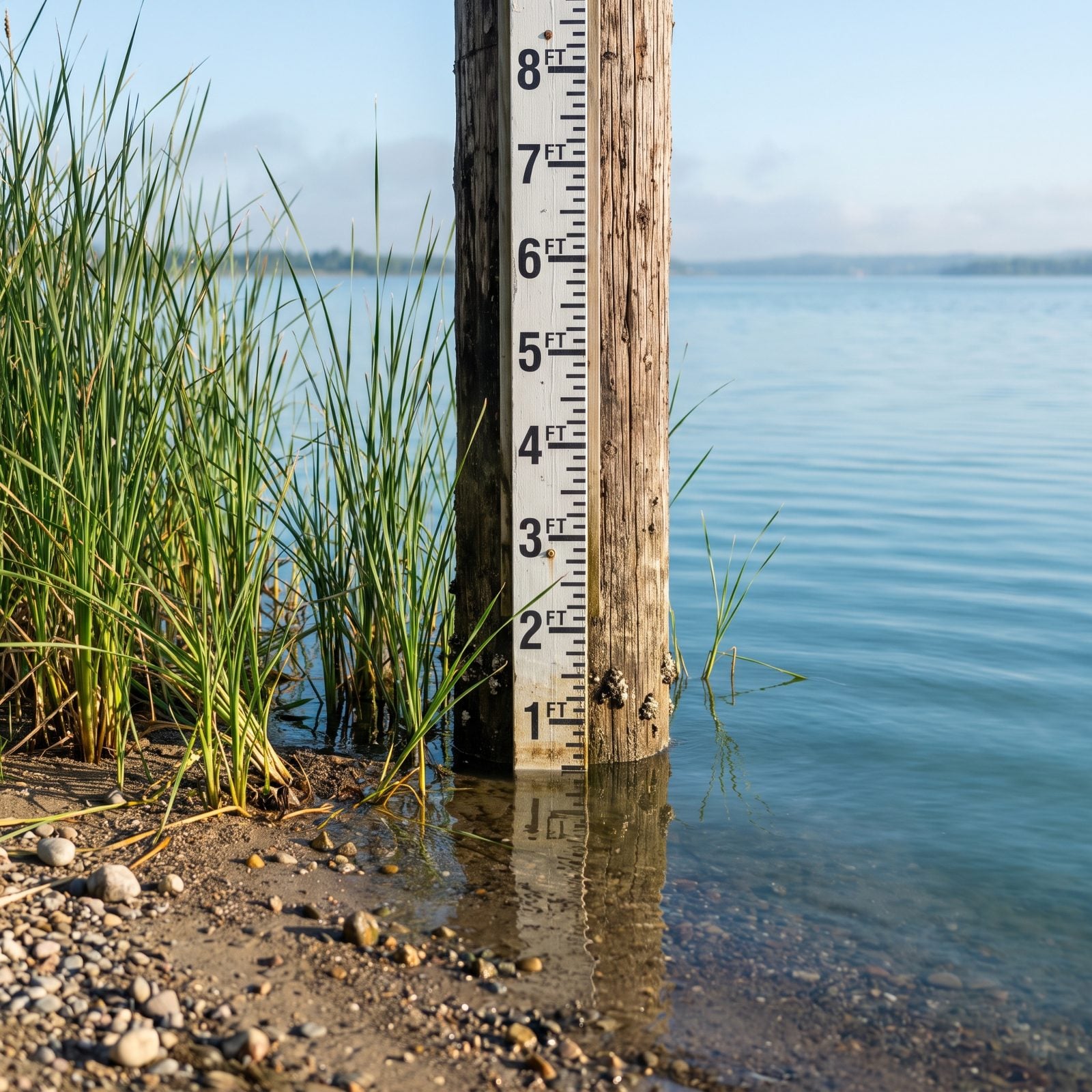 A Shoreline Staff Gauge for Tracking Water Levels