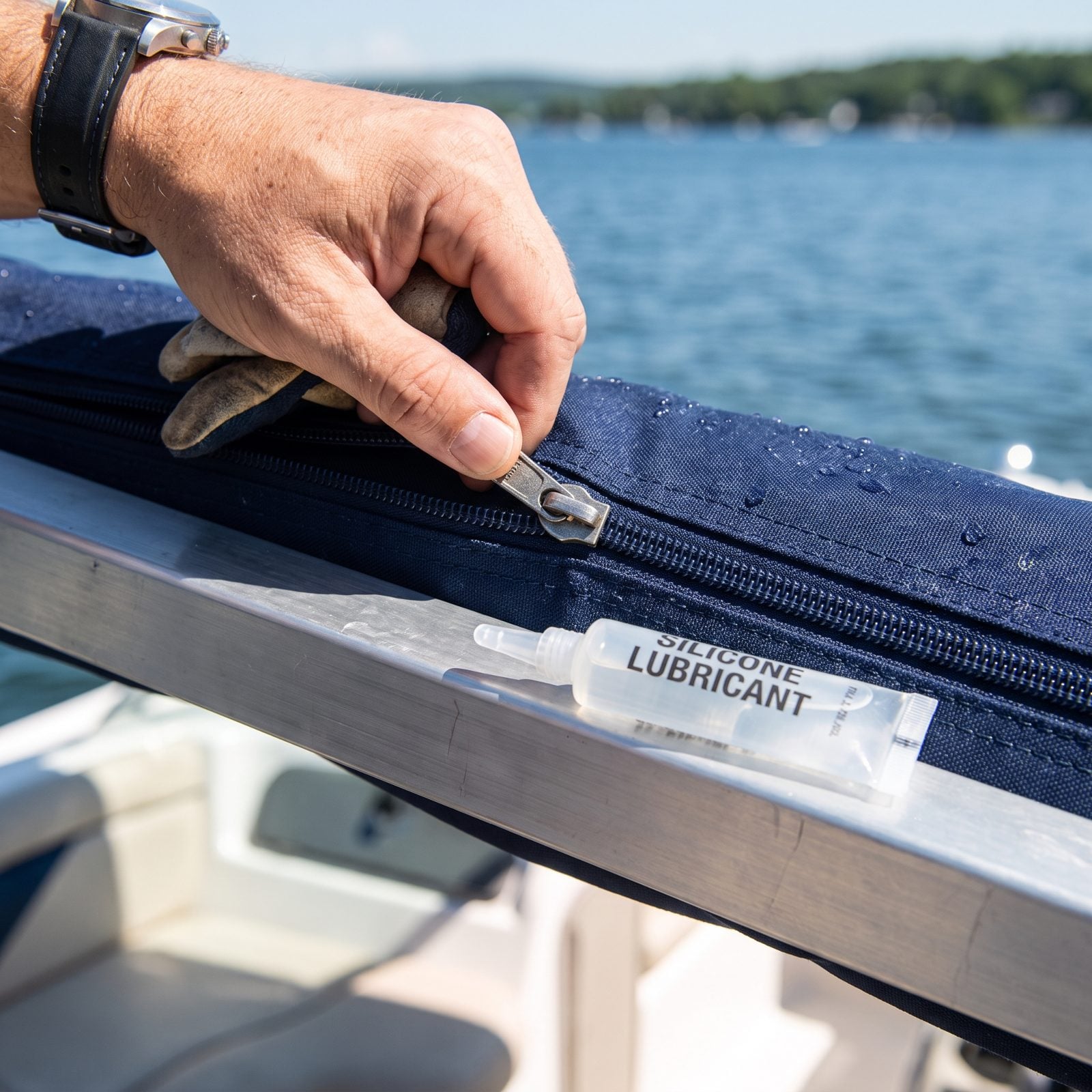 Silicone Lubricant for Outdoor Zippers and Snaps