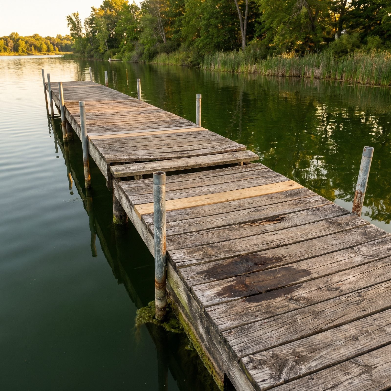 A Sprawling Wooden Dock