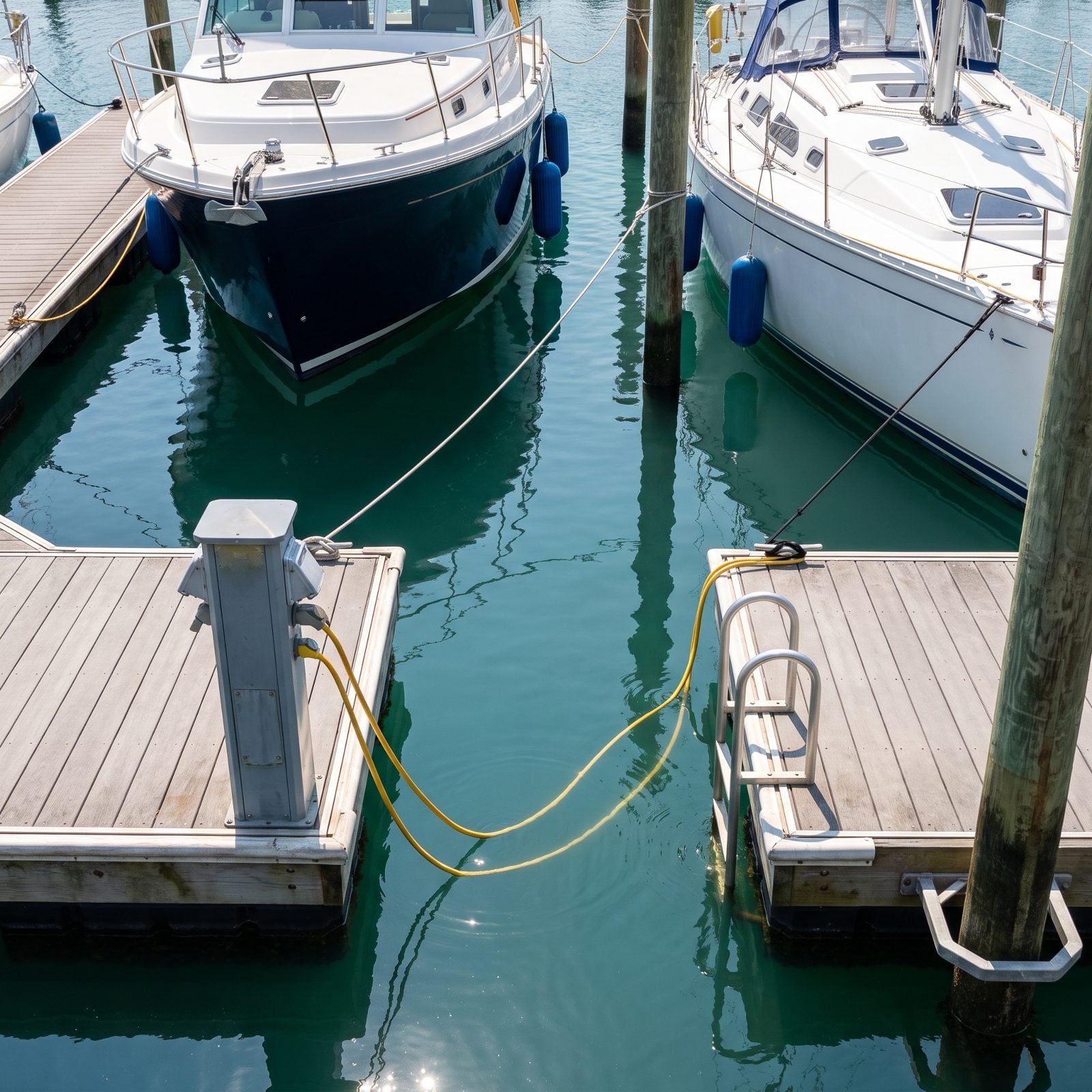 Stay Out of the Water Between Docked Boats