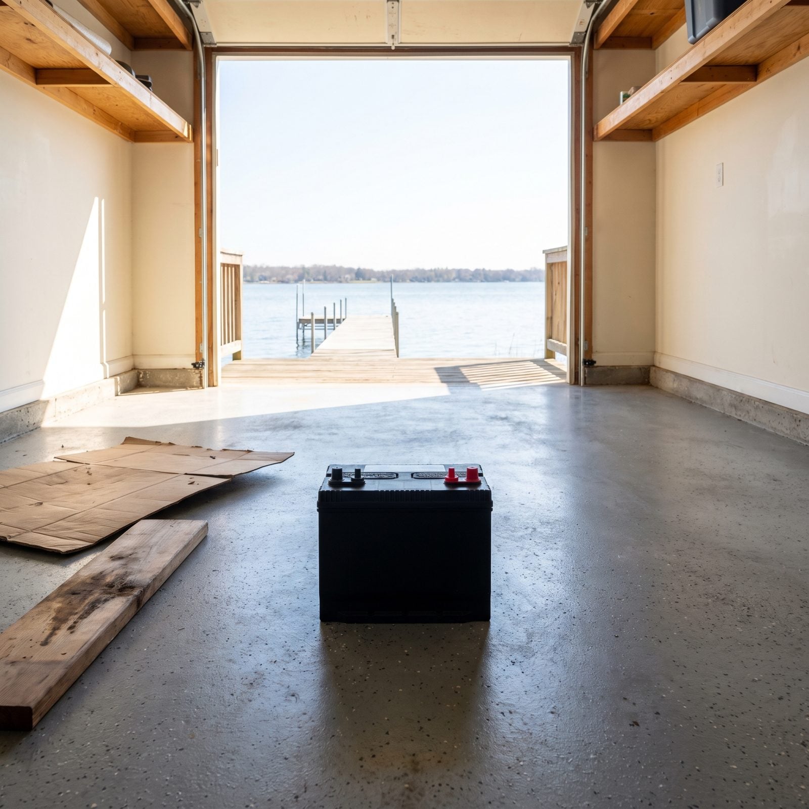 Stop Putting Cardboard or Wood Under Stored Marine Batteries