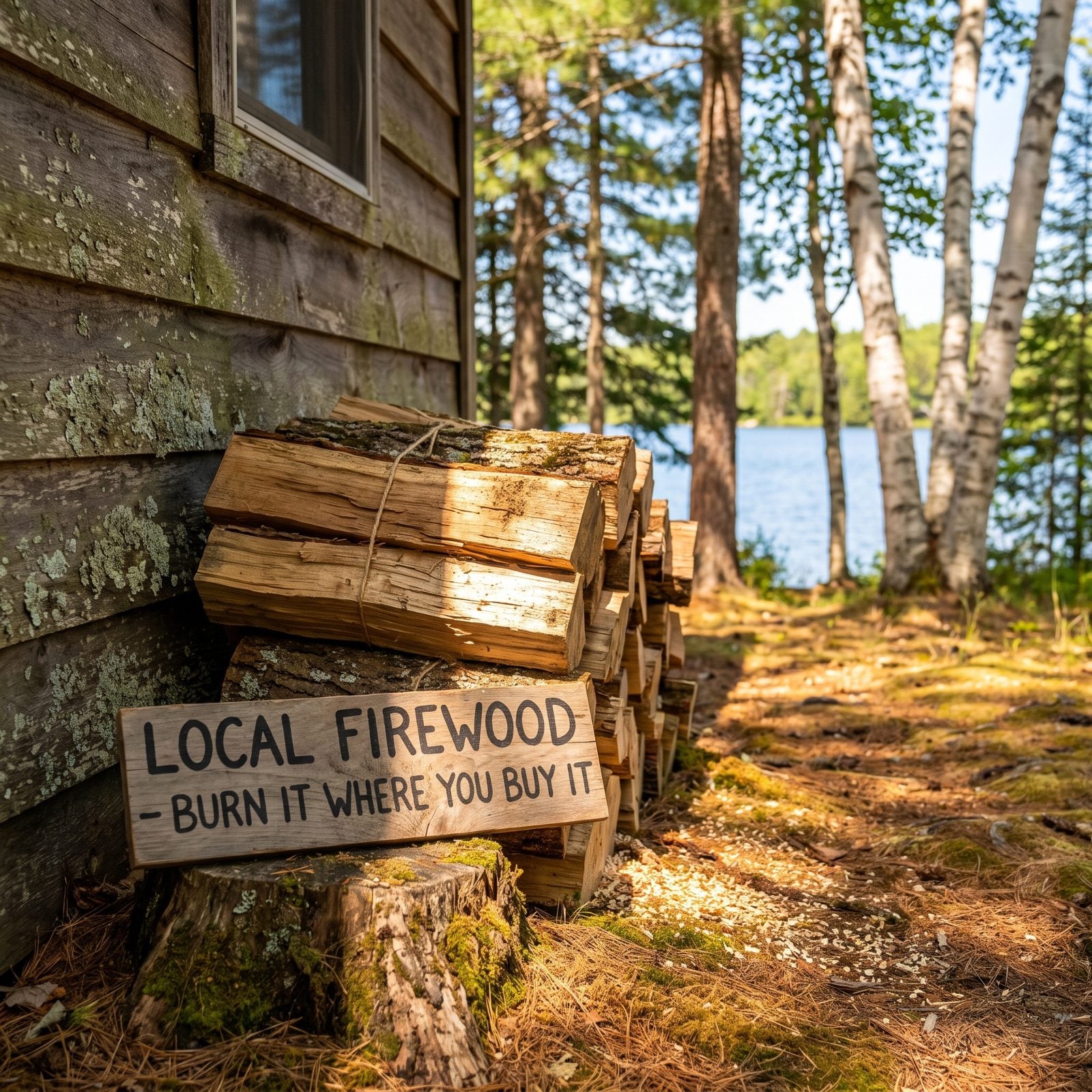 Stop Transporting Firewood From Home to the Lake