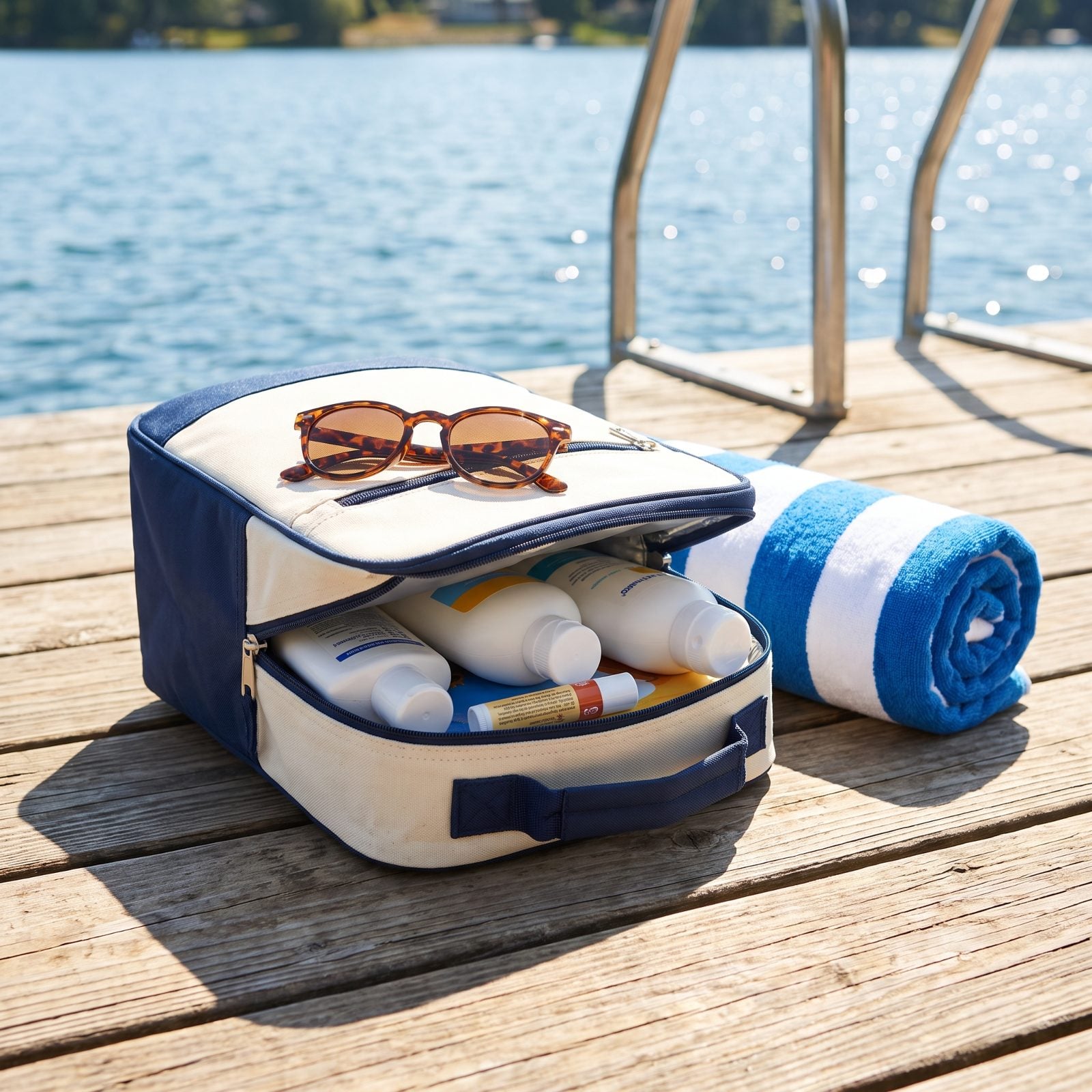 Store Sunscreen in a Small Insulated Lunch Bag