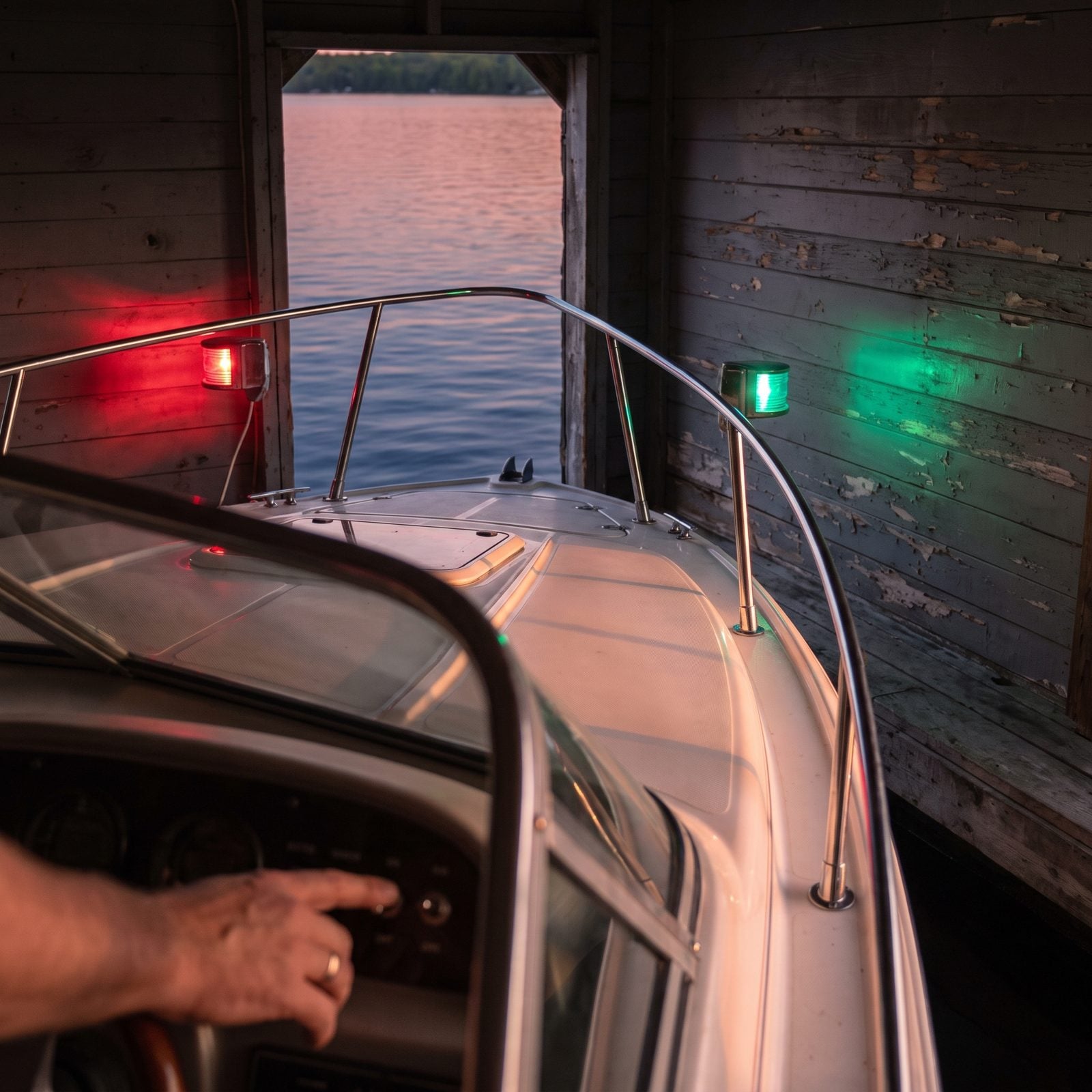 Test Navigation Lights Against a Wall Before Departing Near Dusk