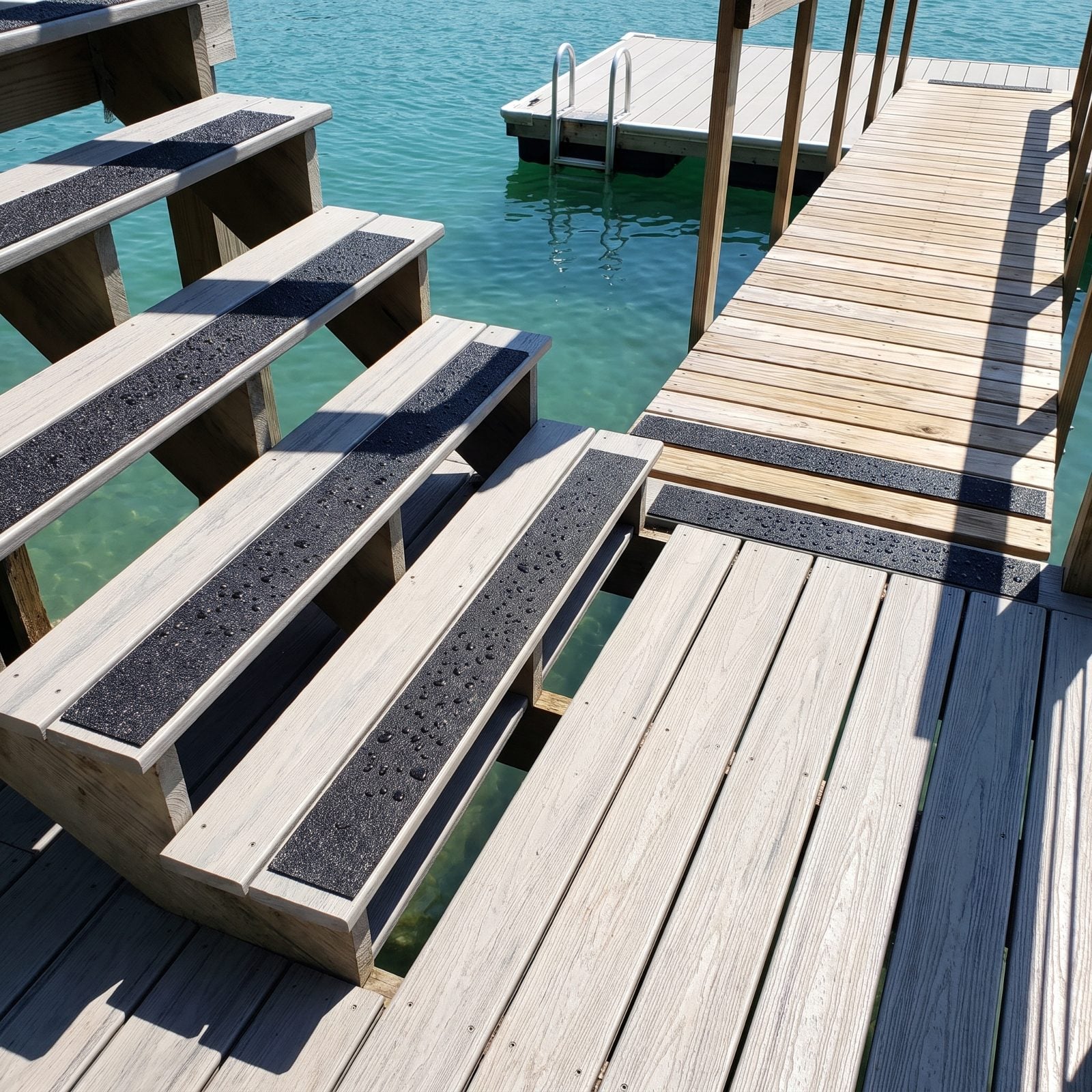 Textured Nonslip Strips on Steps and Transition Points