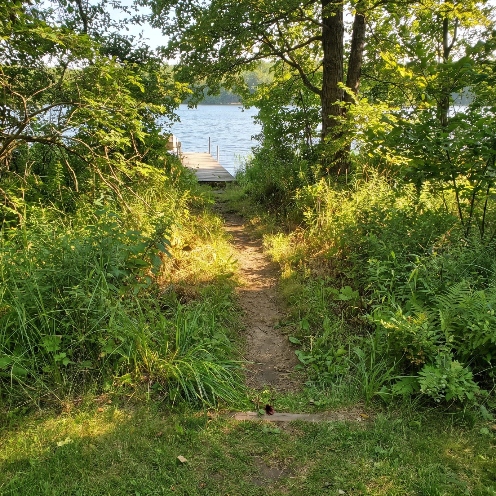 Ticks Concentrate Along Brushy Paths Between the House and Dock