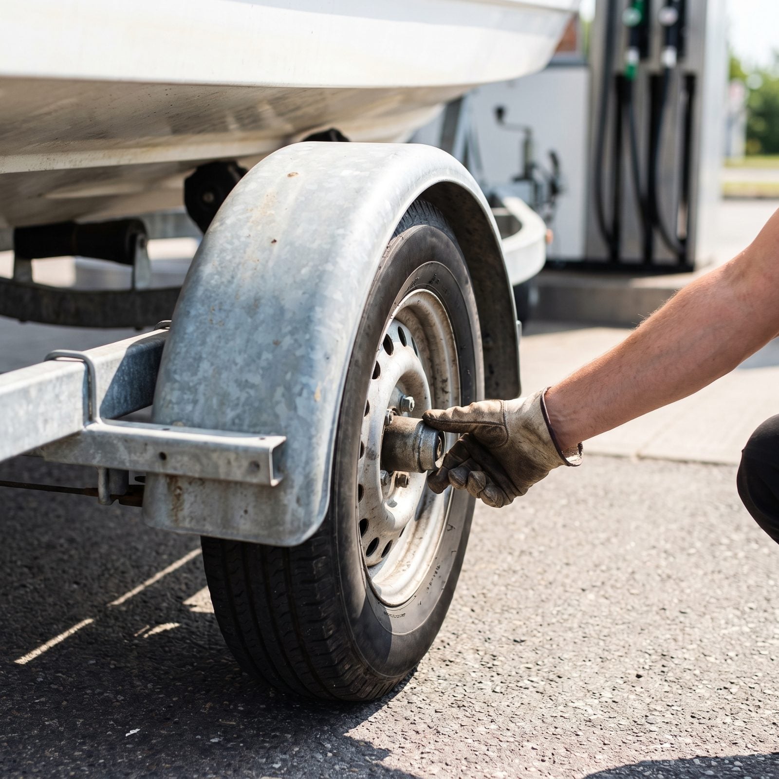 Touch Each Trailer Hub at Fuel Stops to Catch a Heating Bearing