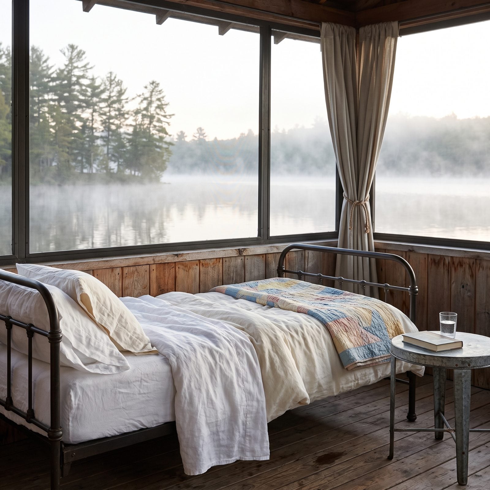 Turn a Screened Porch Into a Sleeping Porch