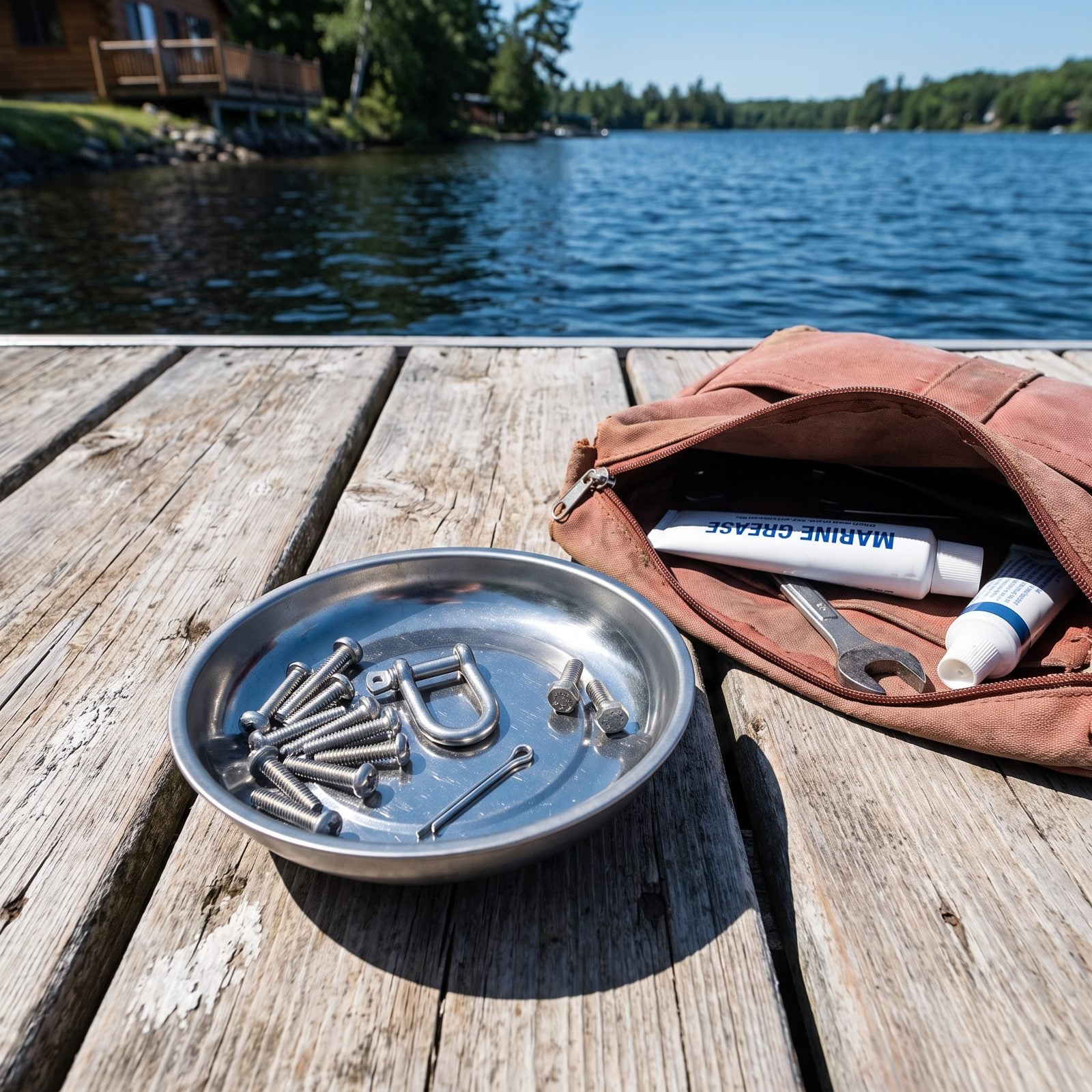 Use a Magnetic Bowl for Dock Hardware