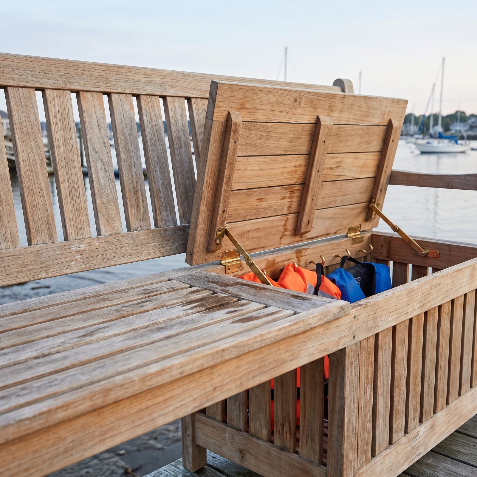 A Ventilated PFD Bench That Combines Seating and Storage