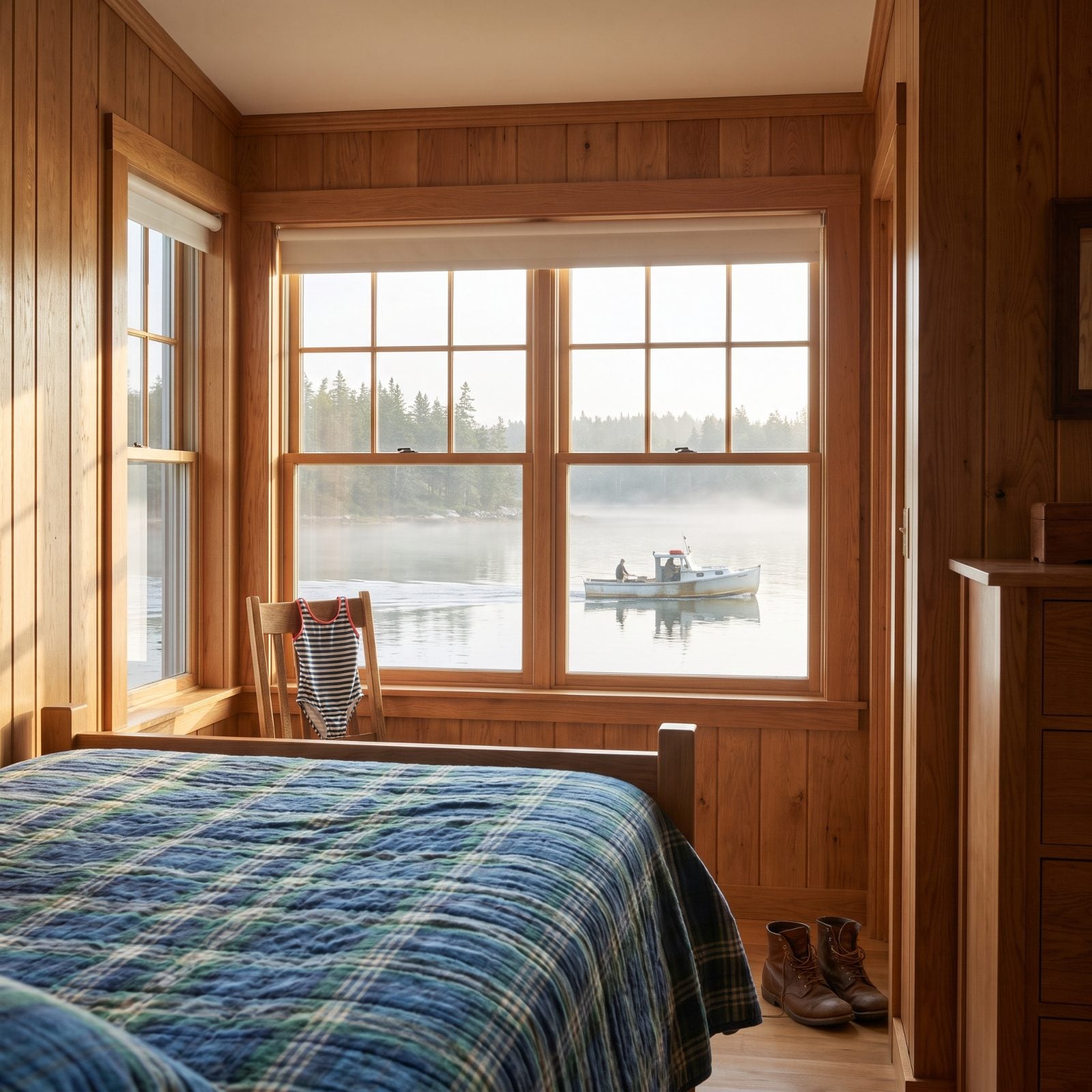 Waking Up To A Boat Motor Starting Across The Cove