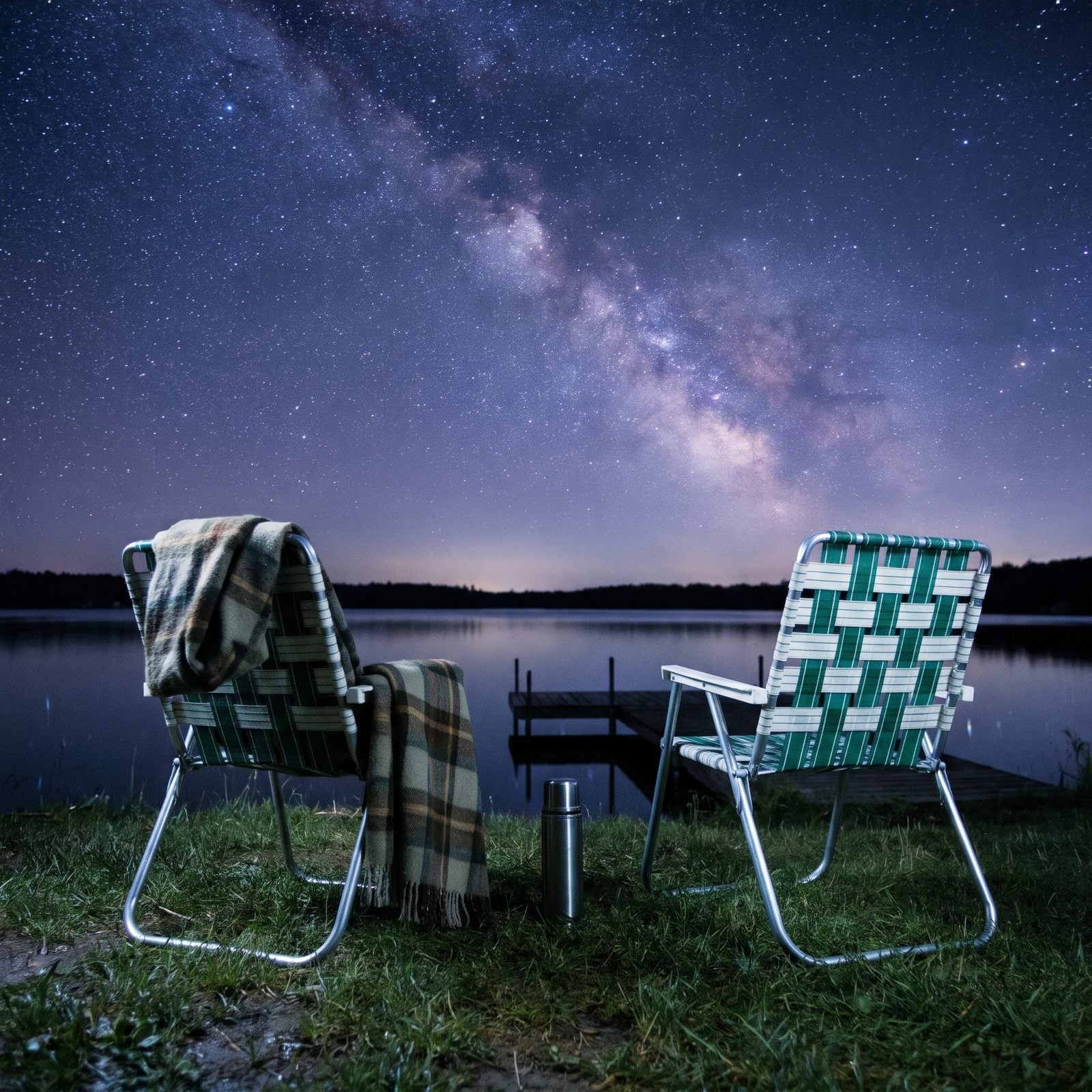 Watching for Shooting Stars From a Lawn Chair