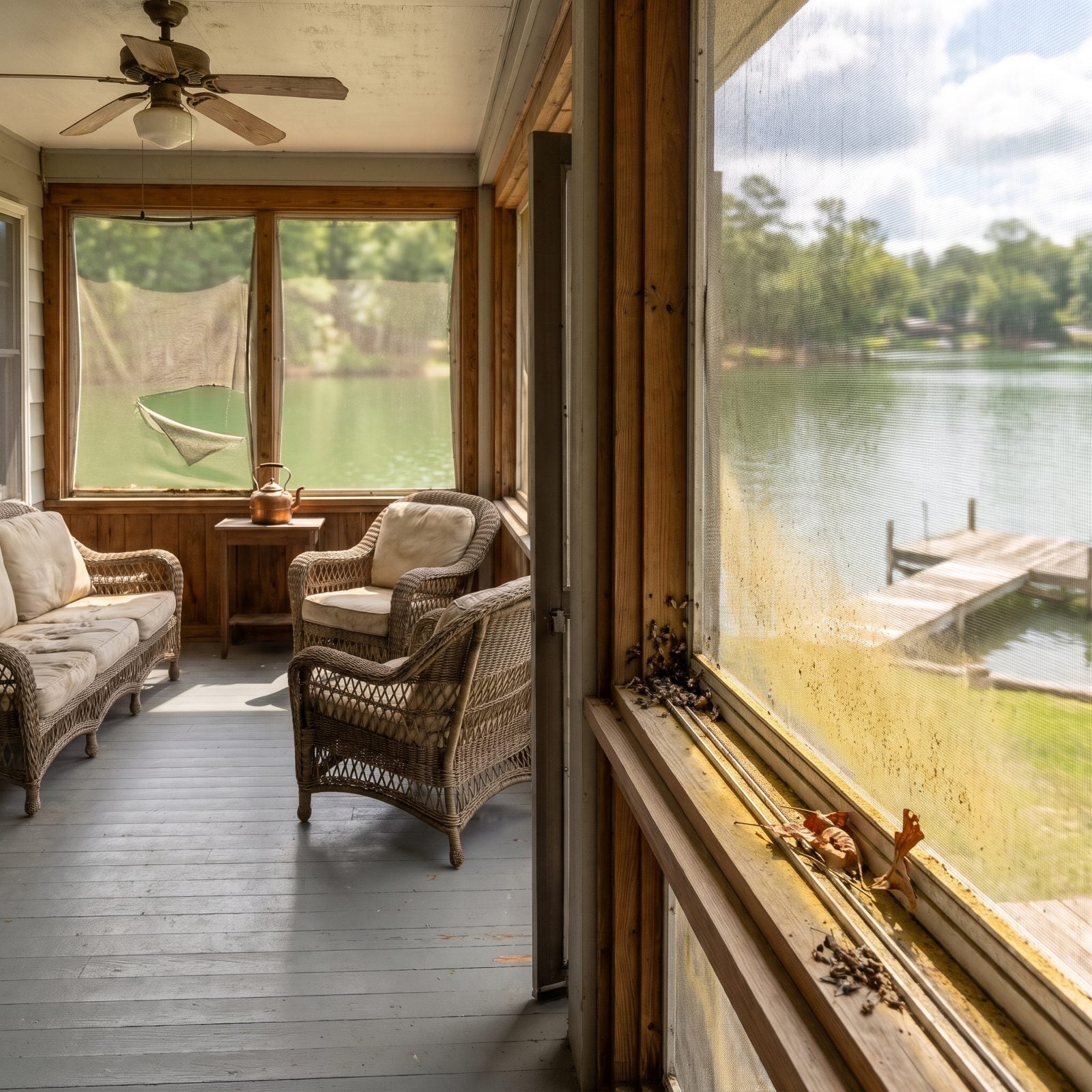 A Wraparound Screened Porch