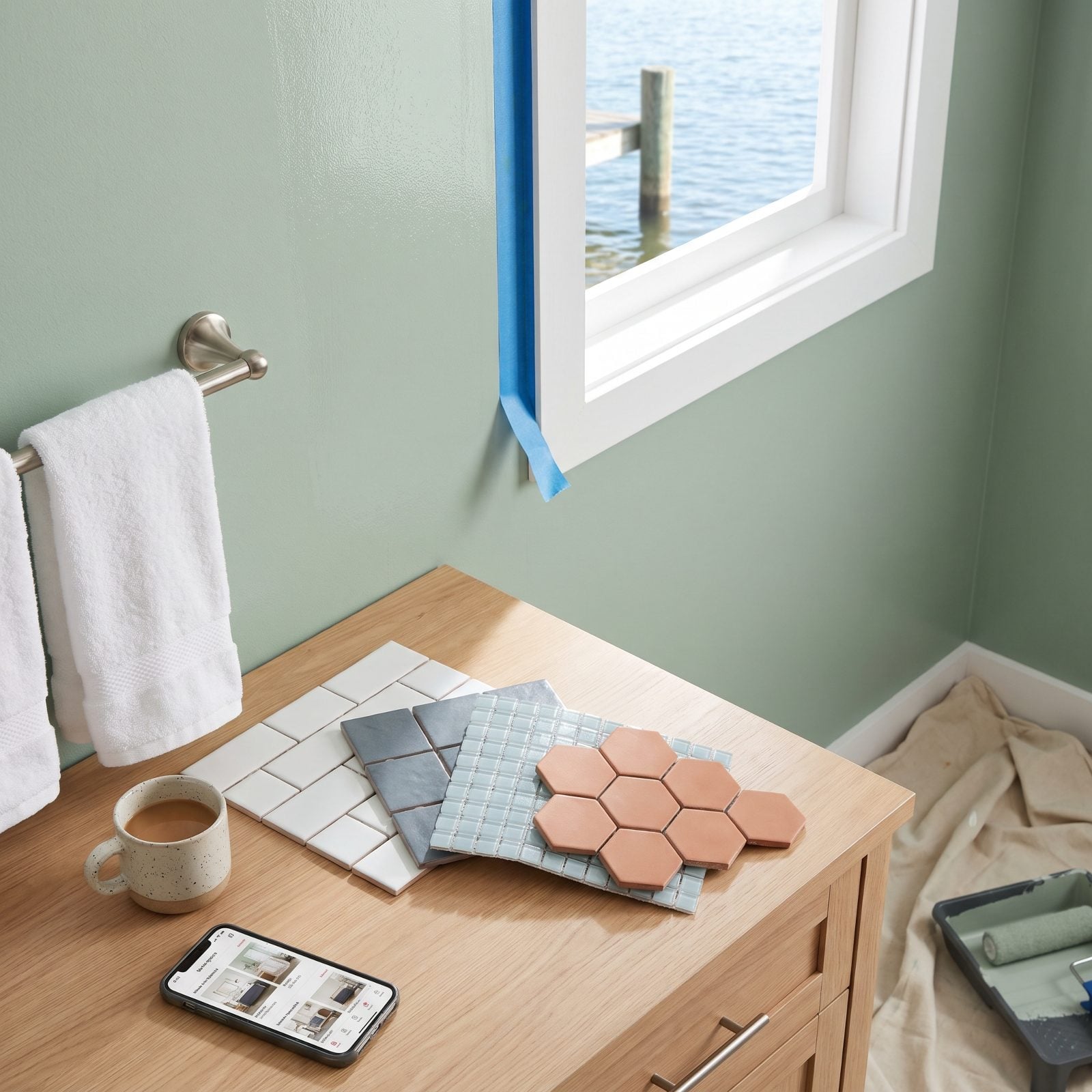 You Browse New Tile Before the Fresh Paint Dries