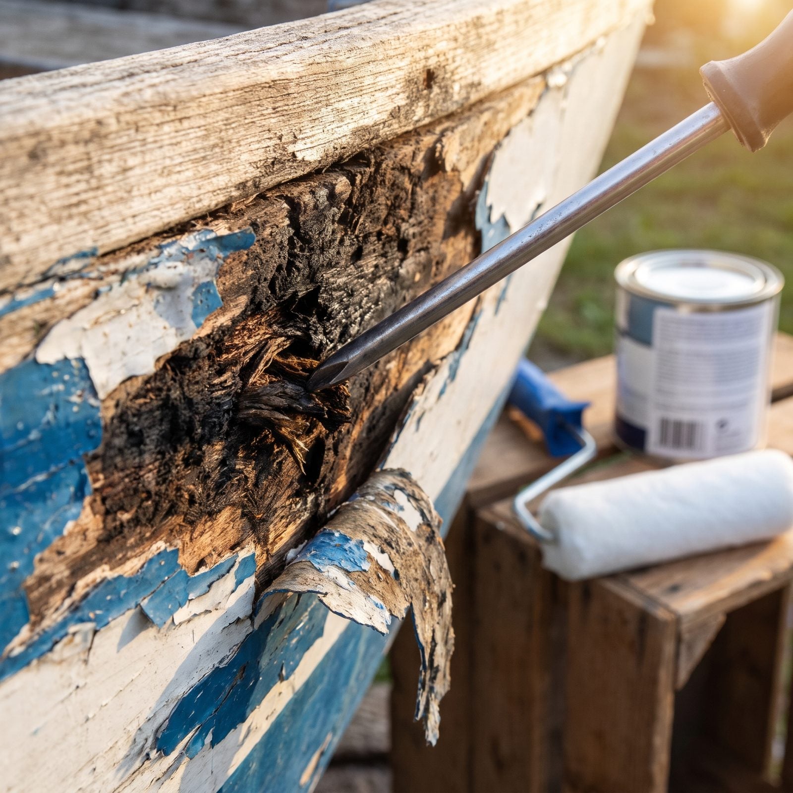 You Budget for Paint, Then Find the Rotten Transom