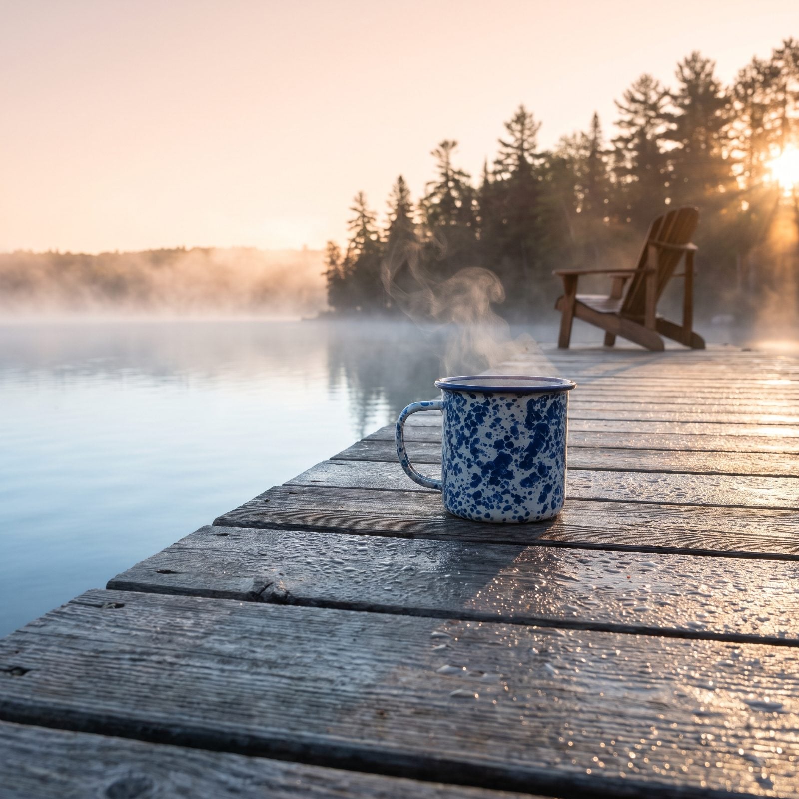 You Measure Mornings in Coffee Mugs and Mist on the Water